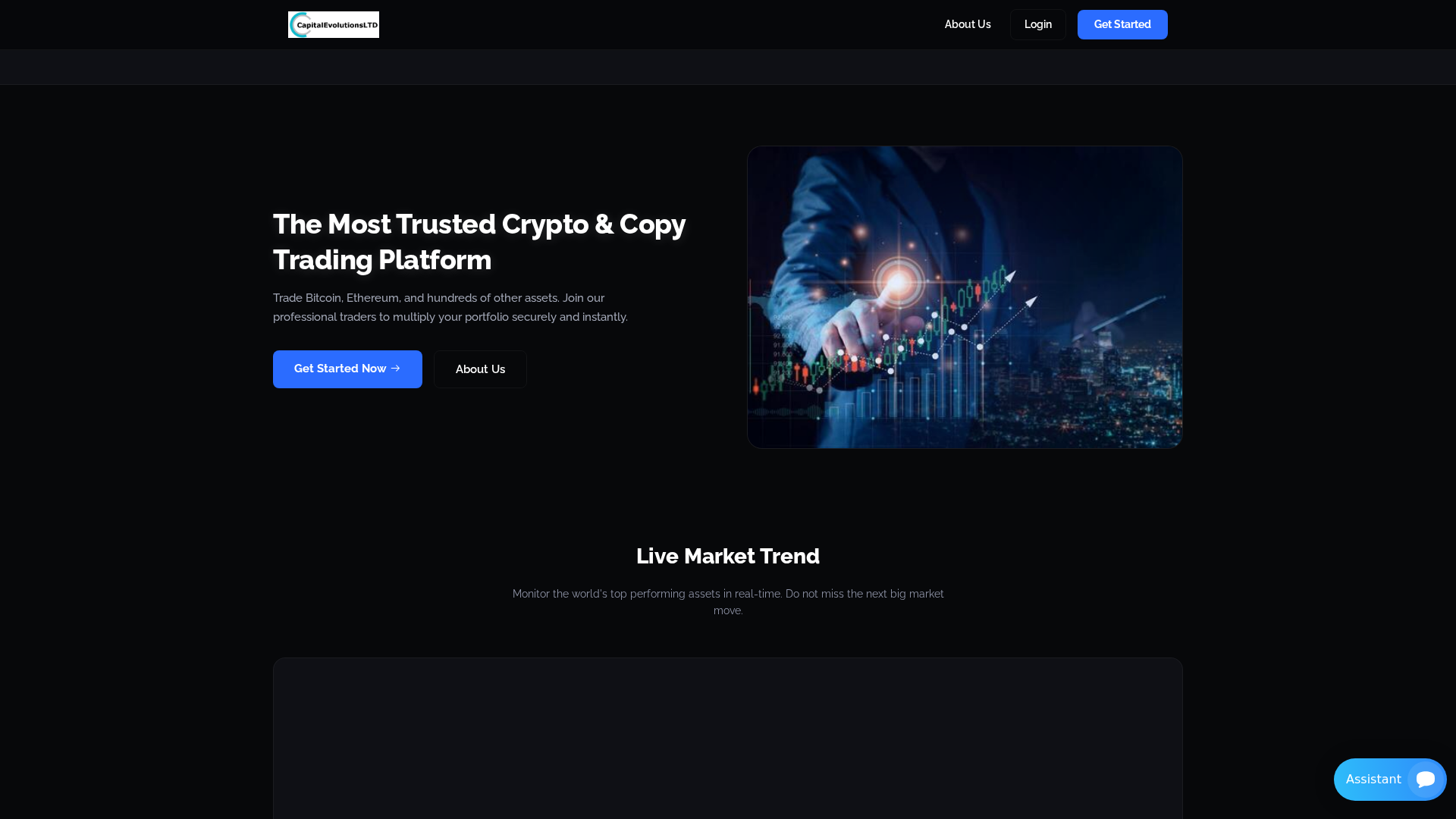 Screenshot of capitalevolutions.ltd