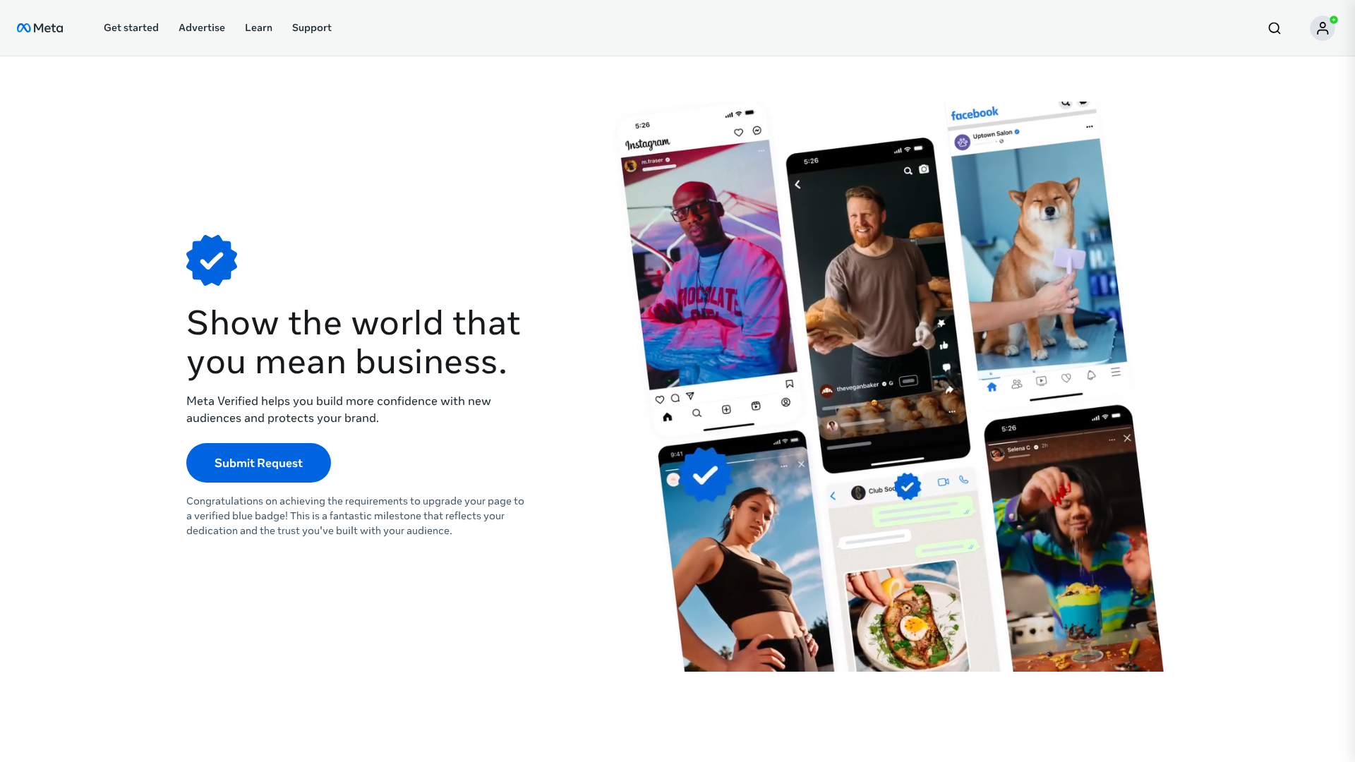 Screenshot of verified-register-blue-tick.vercel.app