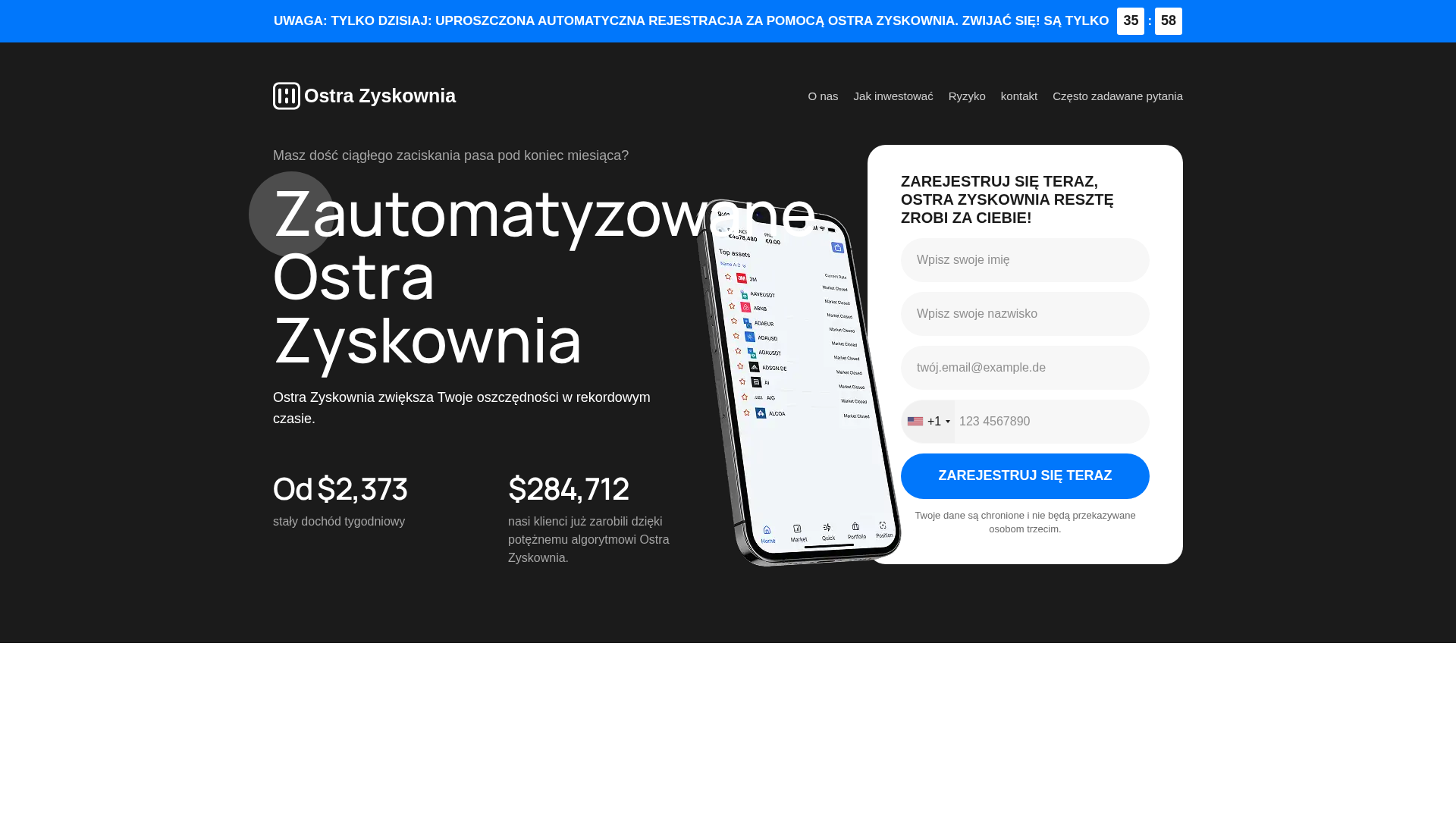 Screenshot of ostrazyskownia.com