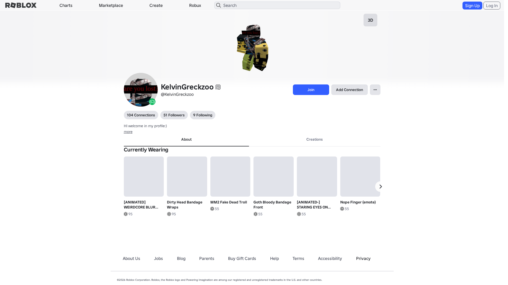 Screenshot of www.roblox.com.ml