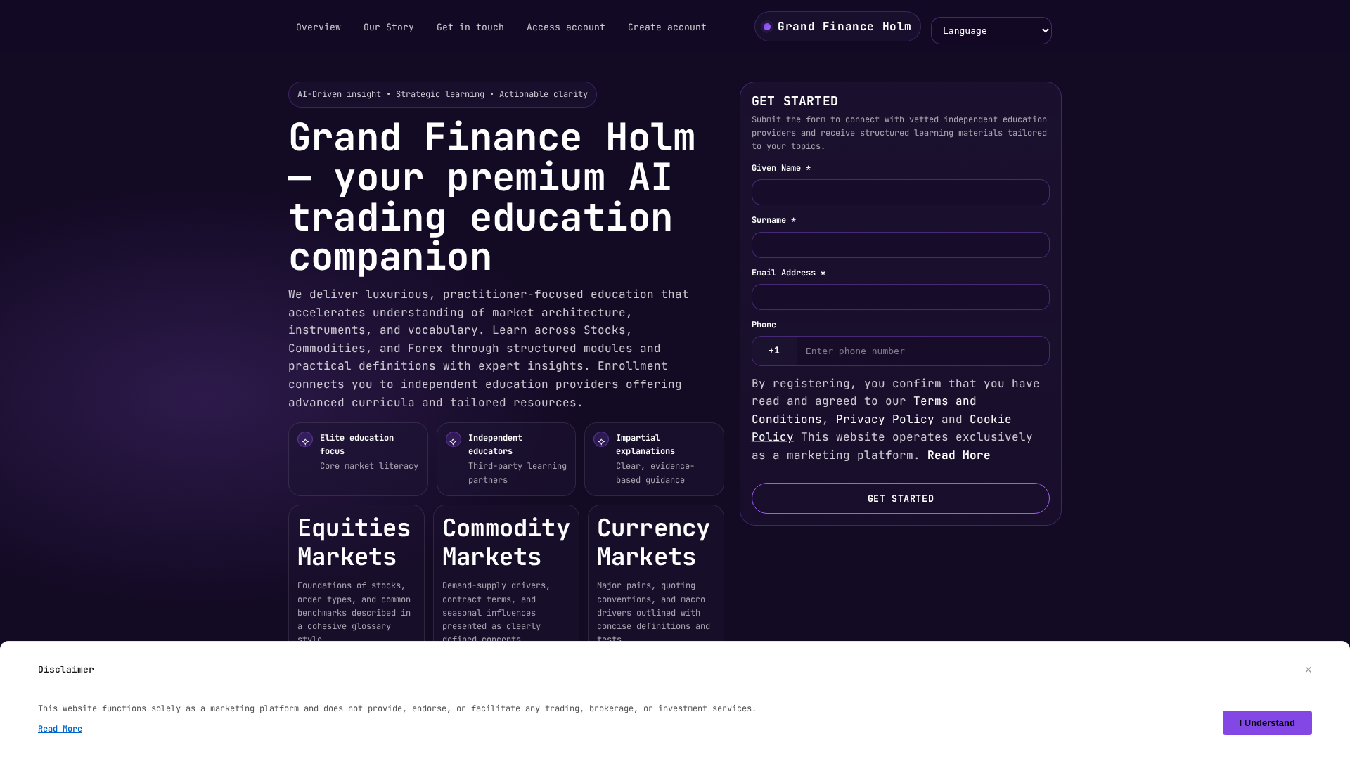 Screenshot of grand-financeholm.pro