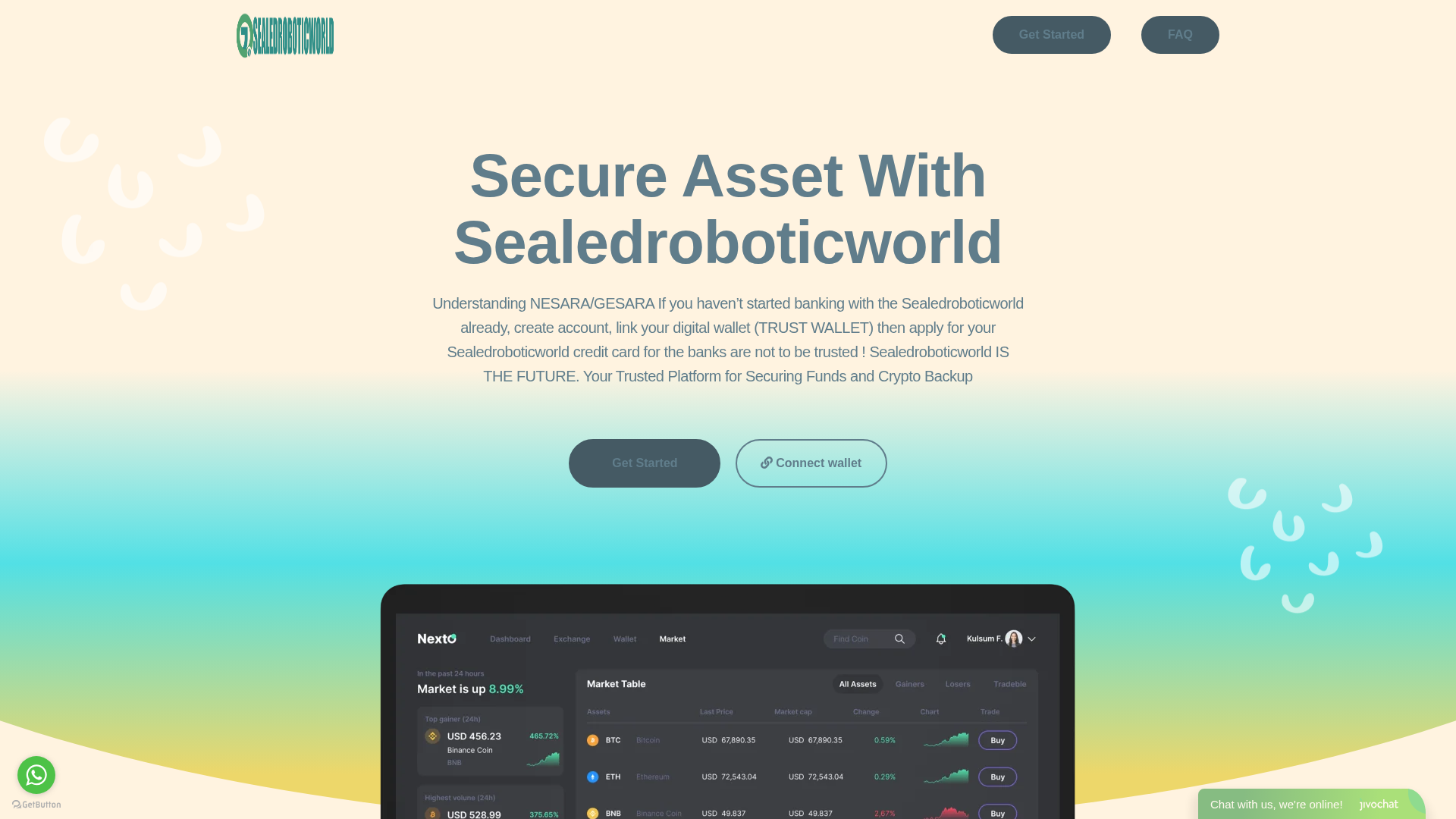 Screenshot of sealedroboticworld.com