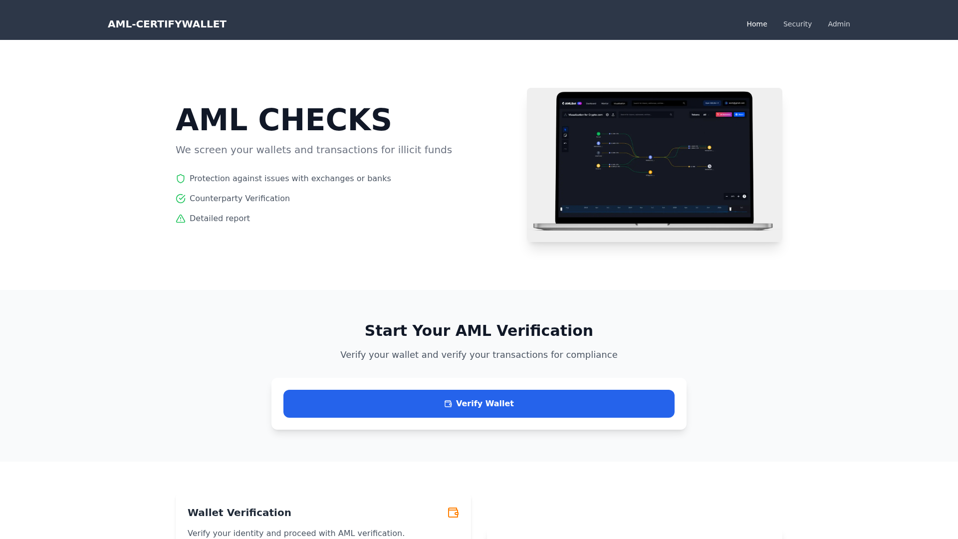 Screenshot of amlcertify.eu