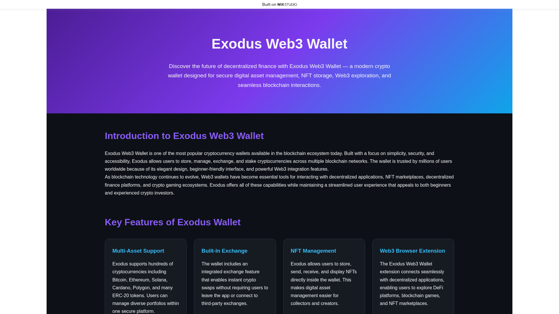 Screenshot of en-ex-odus-extn.wixstudio.com