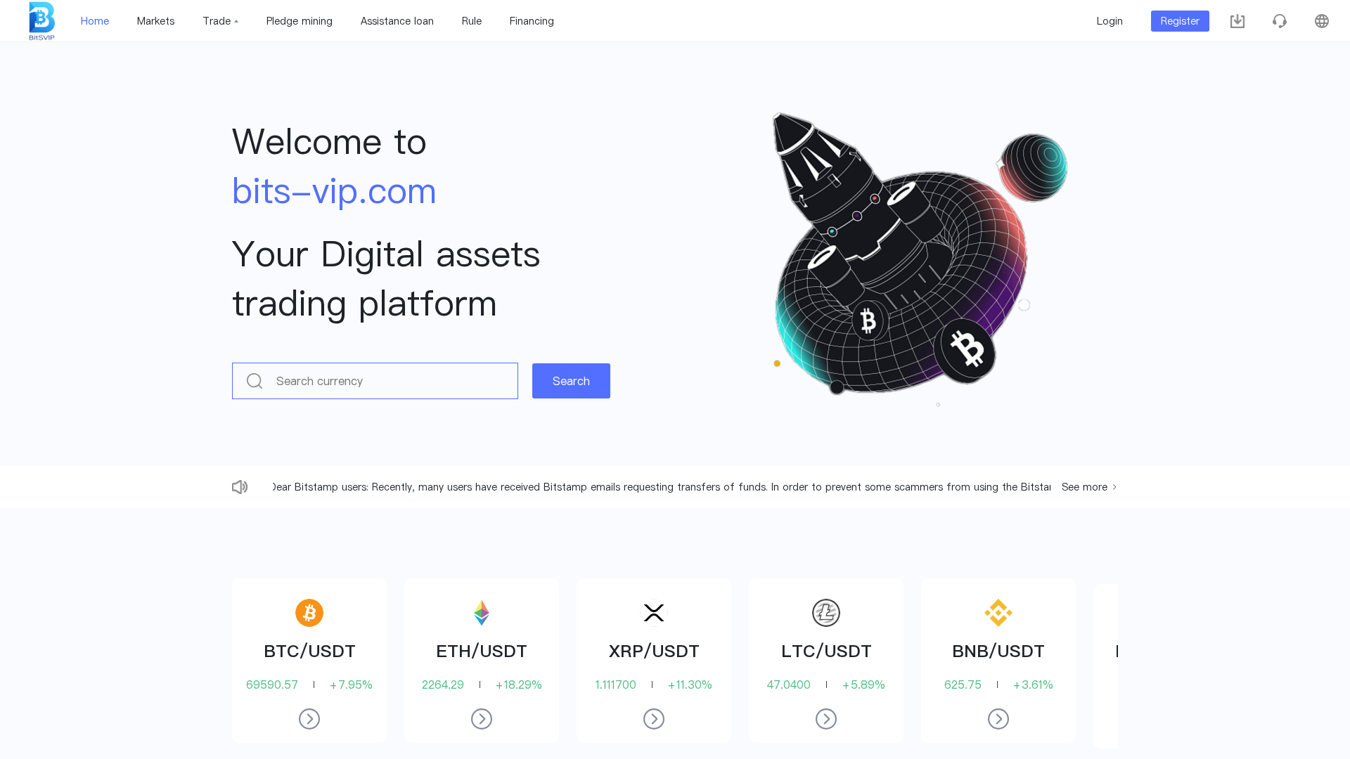 Screenshot of bits-vip.com