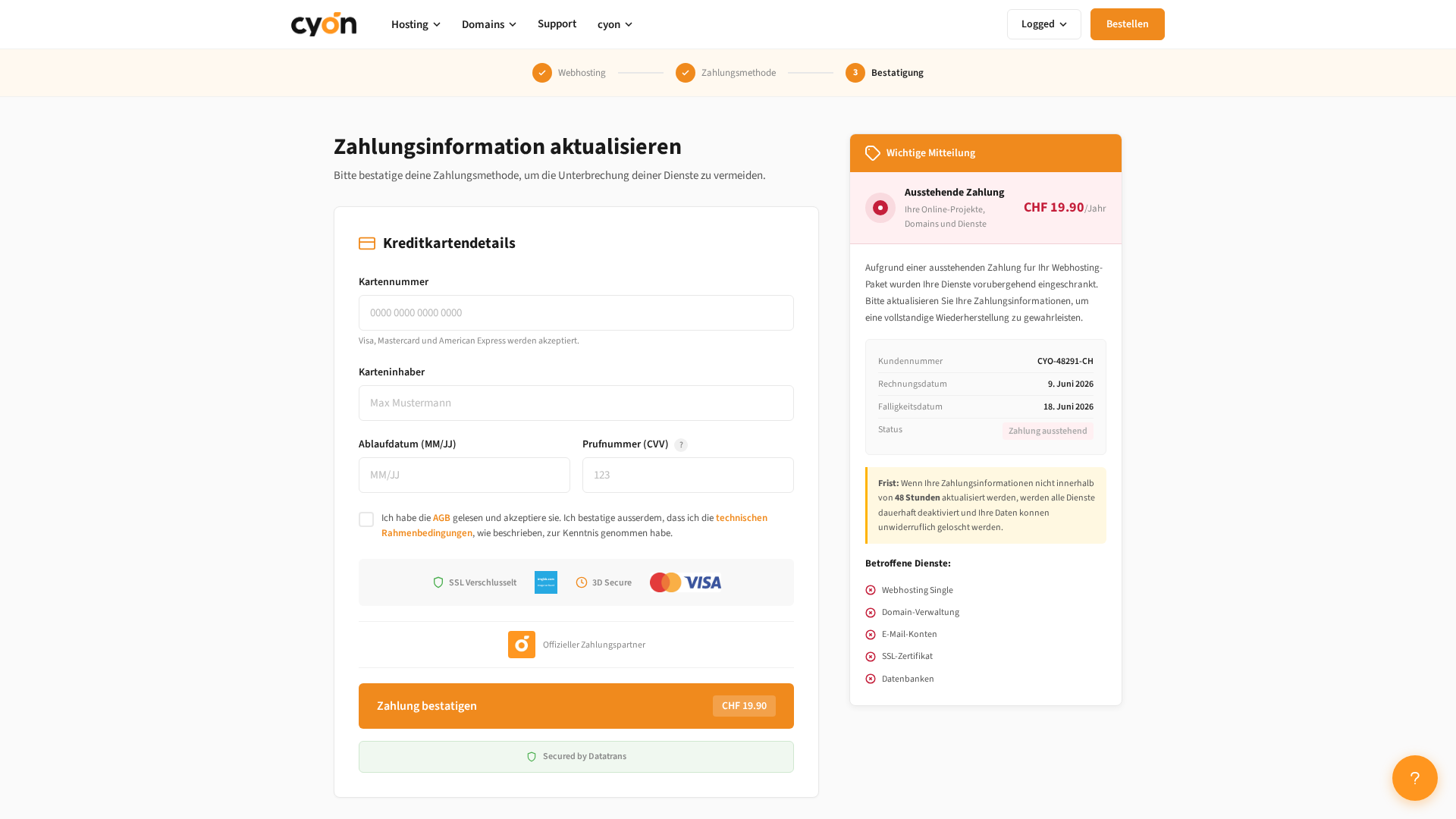 Screenshot of cyon-ch.netlify.app