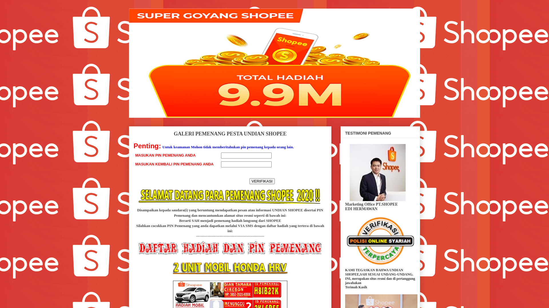 Screenshot of peduli-shopee.blogspot.com