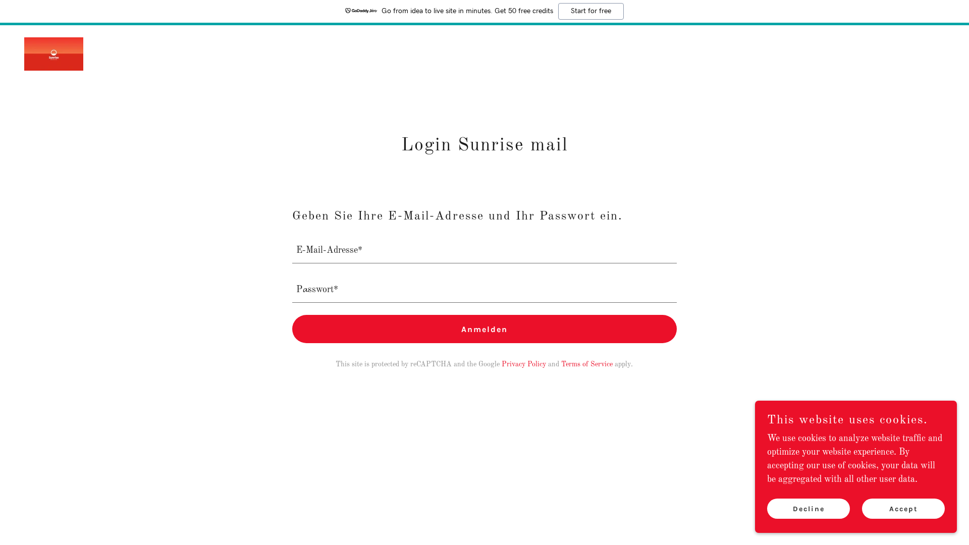 Screenshot of site-upmkiqael.godaddysites.com