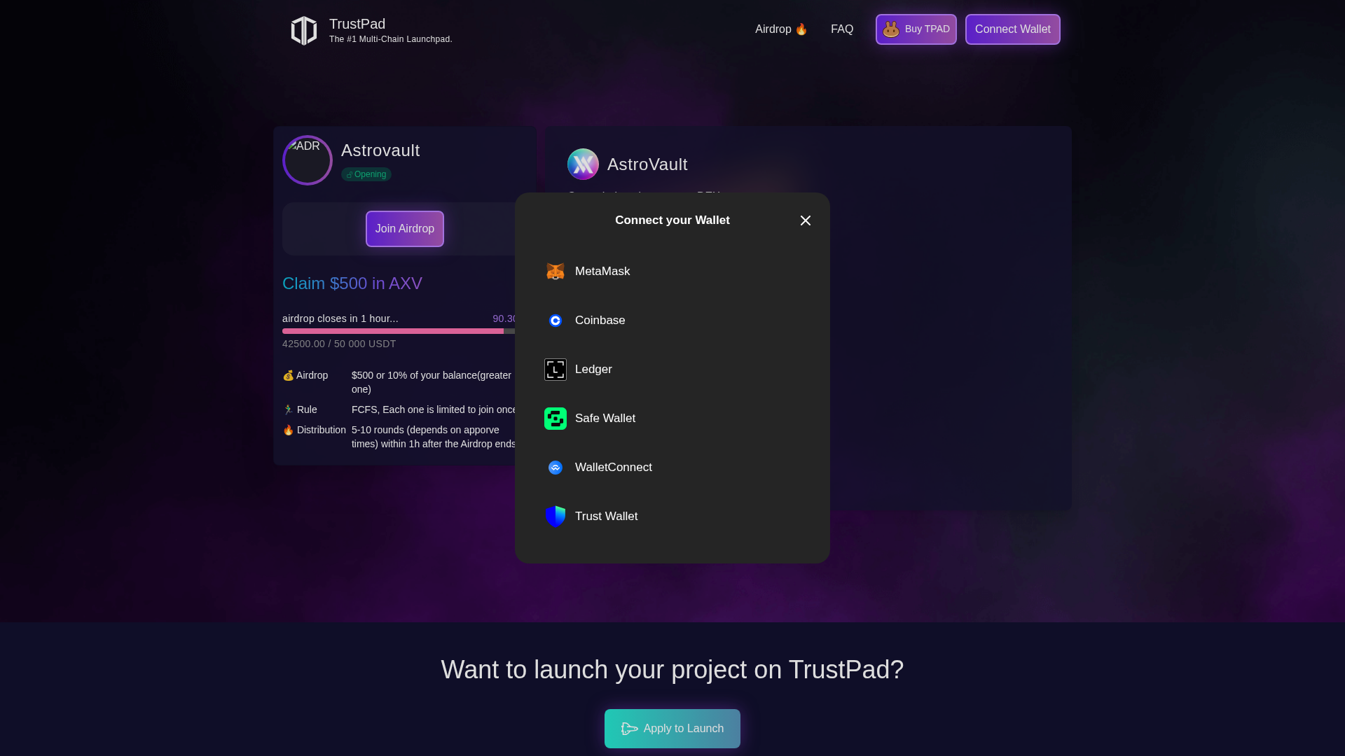 Screenshot of app-astrovault.pages.dev