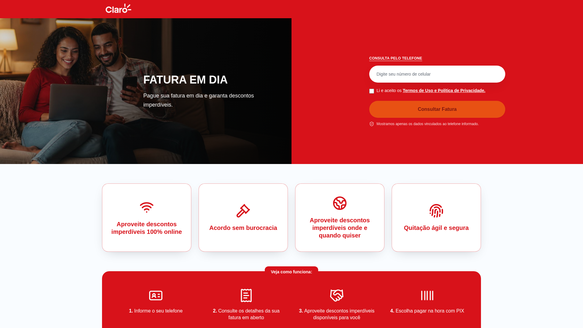 Screenshot of faturafacilclaro.app
