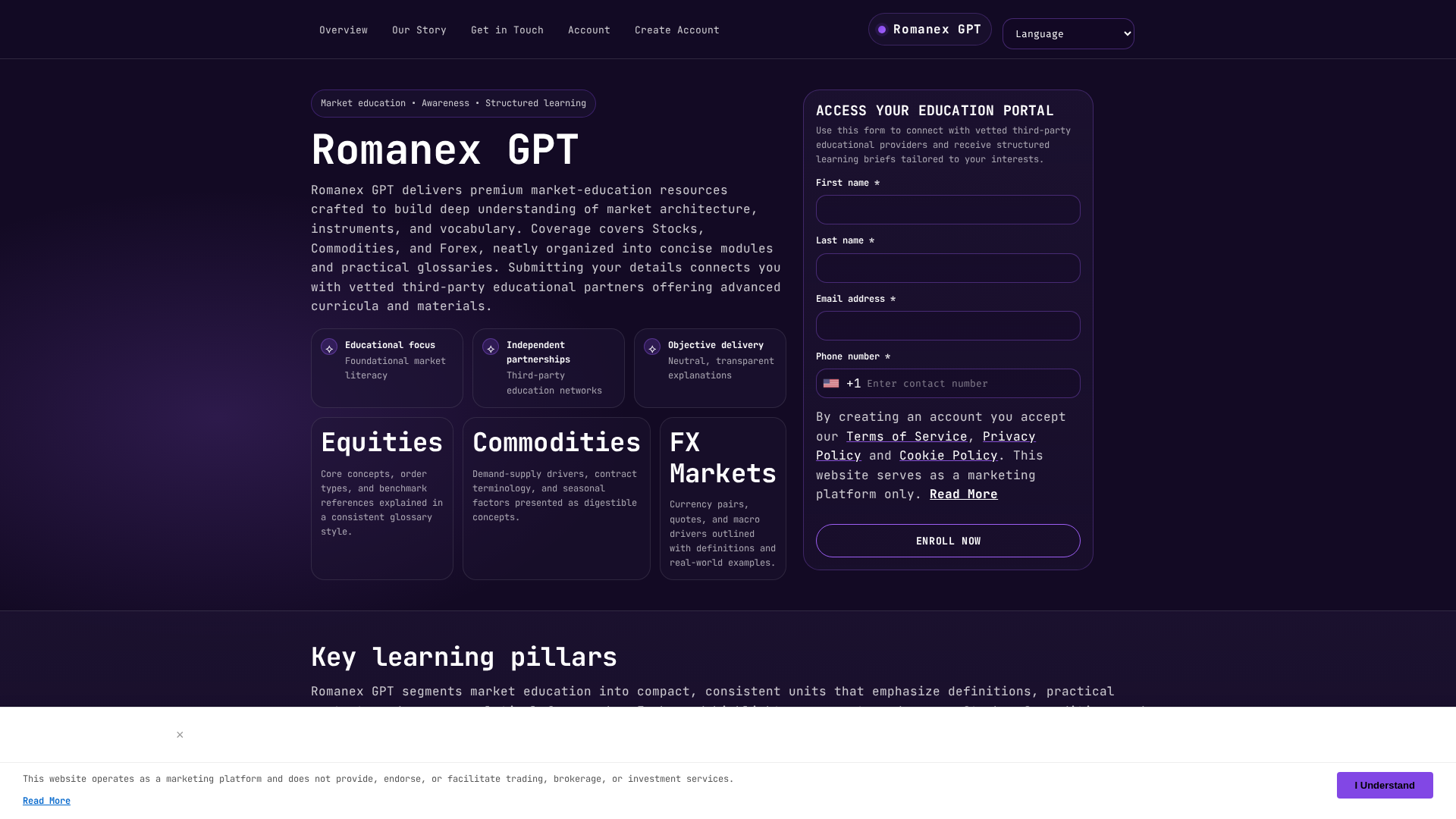 Screenshot of romanexgpt.click