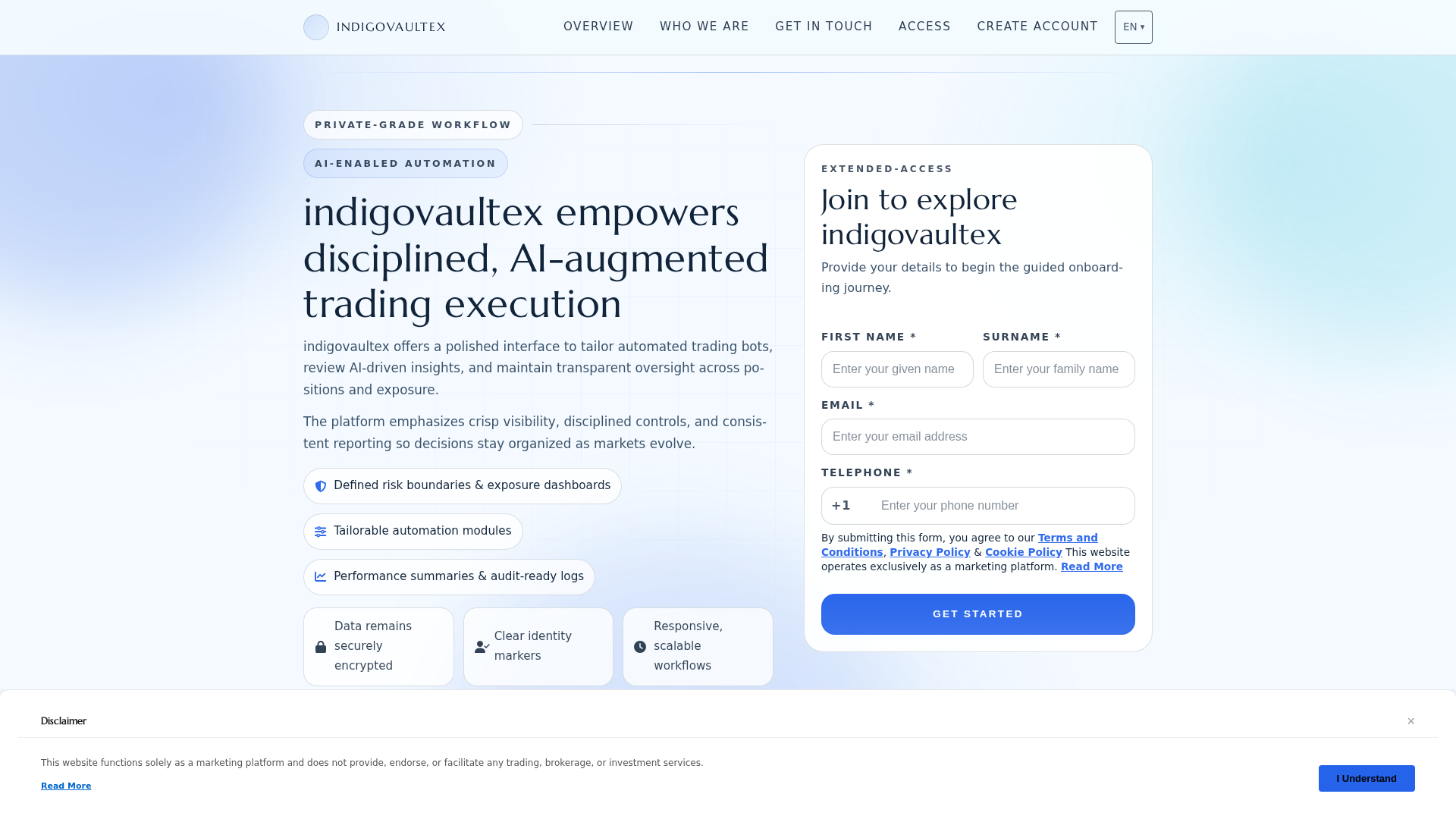 Screenshot of indigovaultex.shop