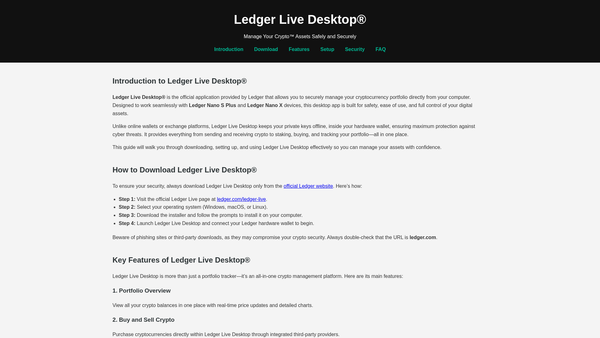 Screenshot of ledger-liv-deskktop.pages.dev