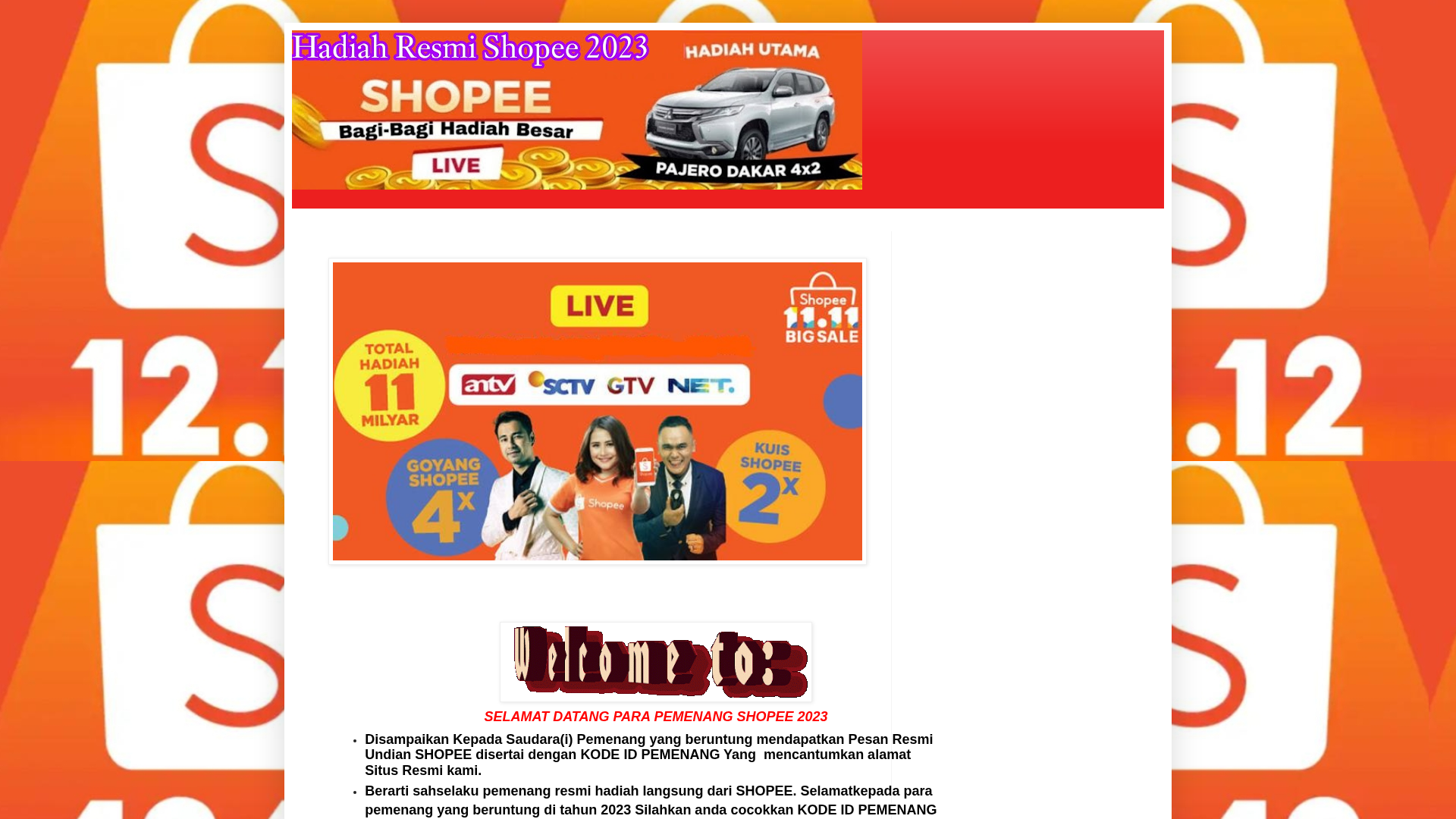 Screenshot of www.shopee-2023.blogspot.com