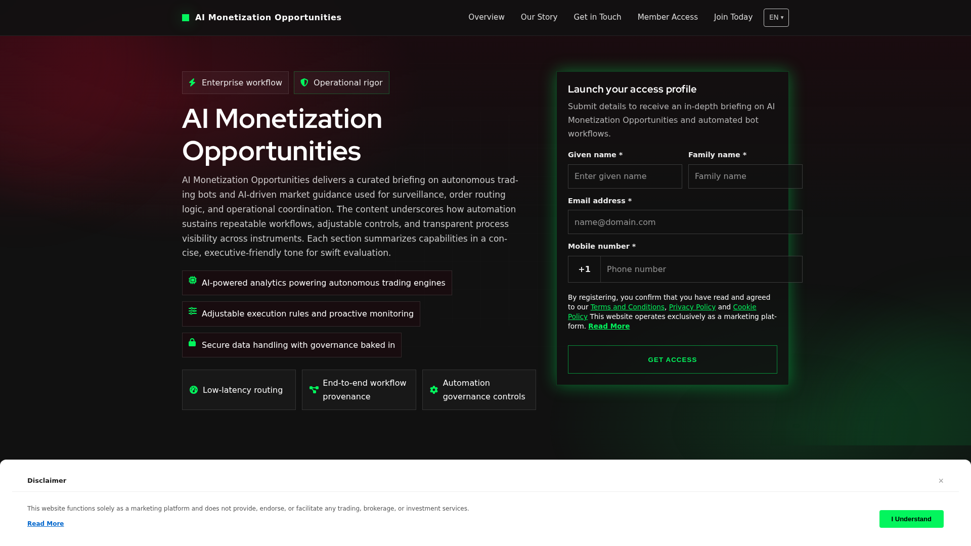 Screenshot of aimonetizationopps.click