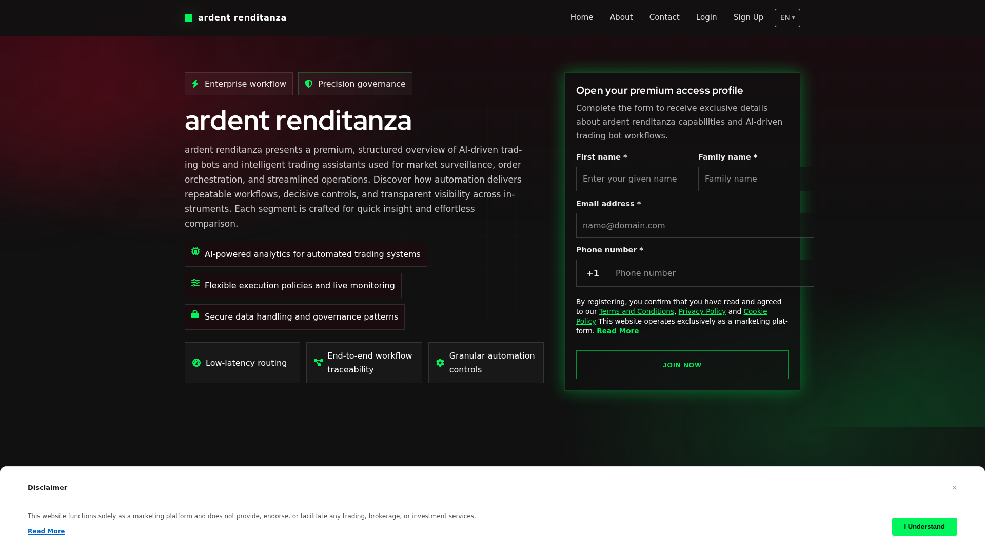 Screenshot of ardentrenditanza.click