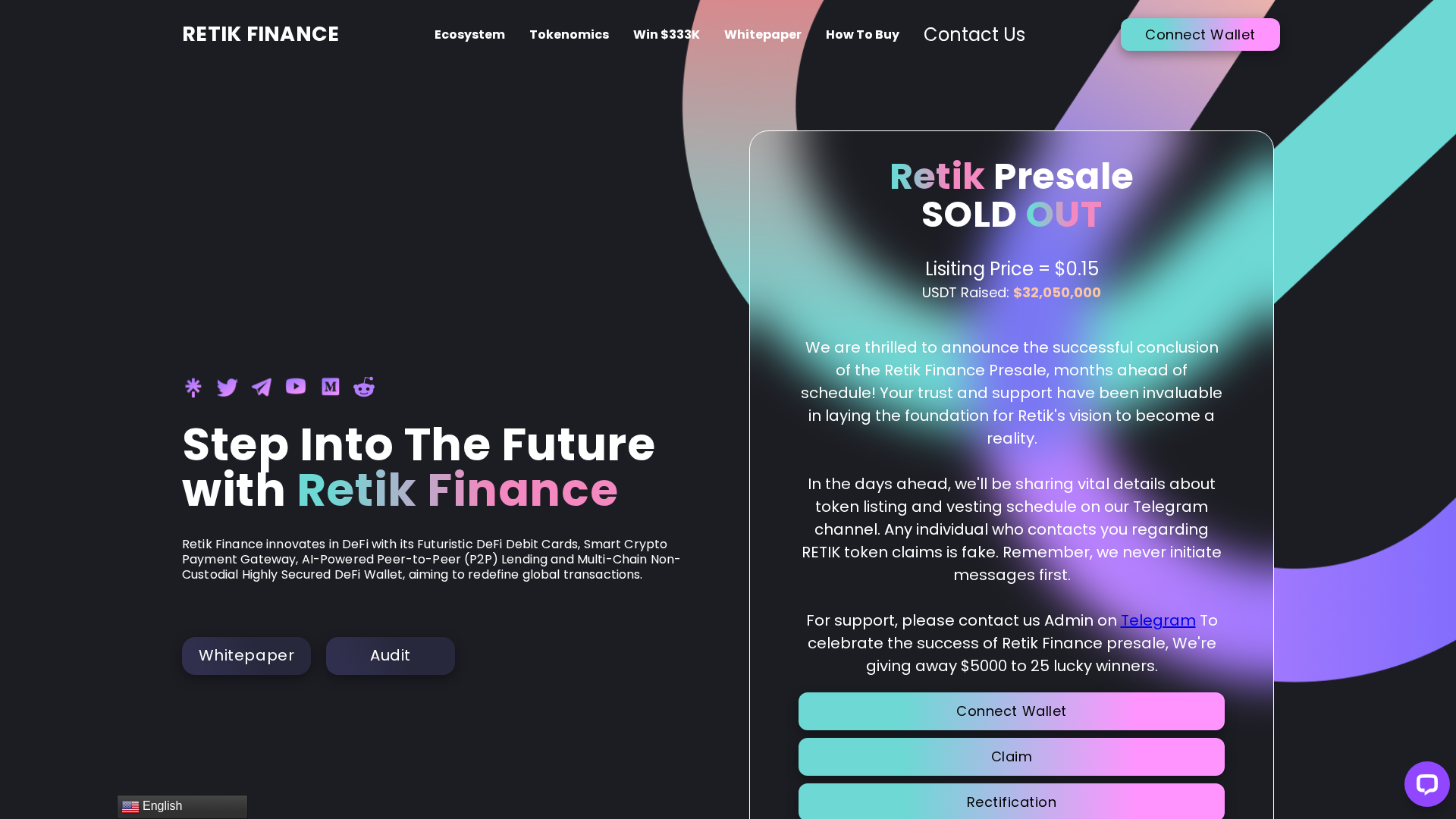 Screenshot of retik-finance-io.pages.dev