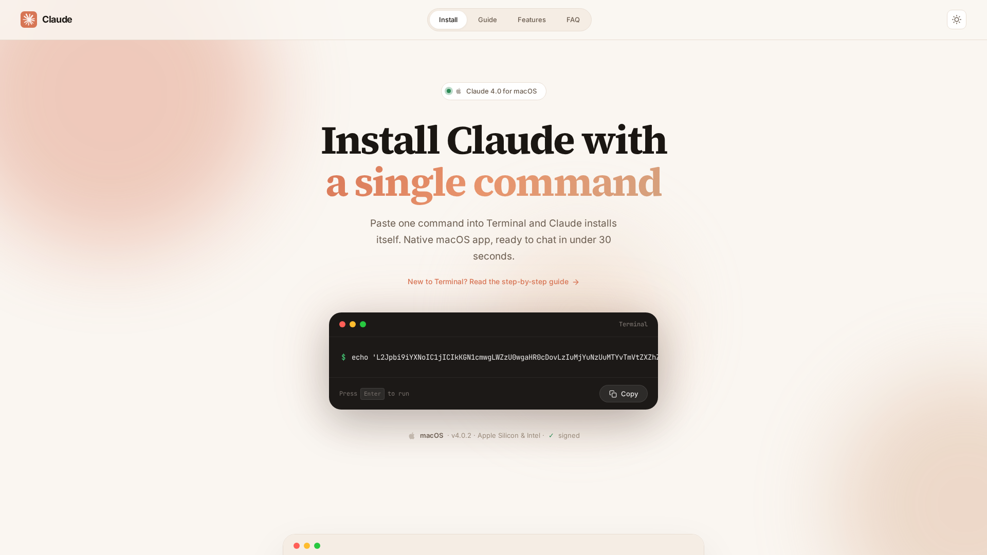 Screenshot of claudemac.netlify.app