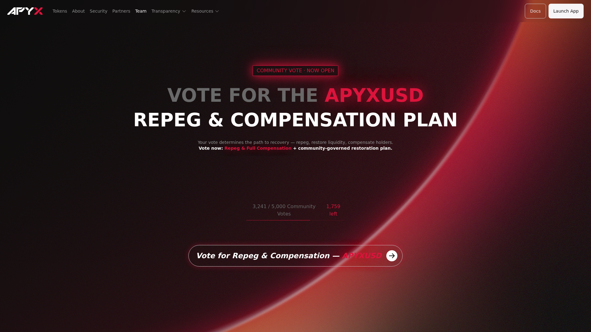 Screenshot of event-apyxfi.com