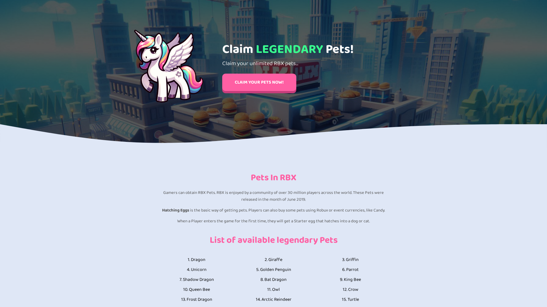 Screenshot of rbxclaimpets.com