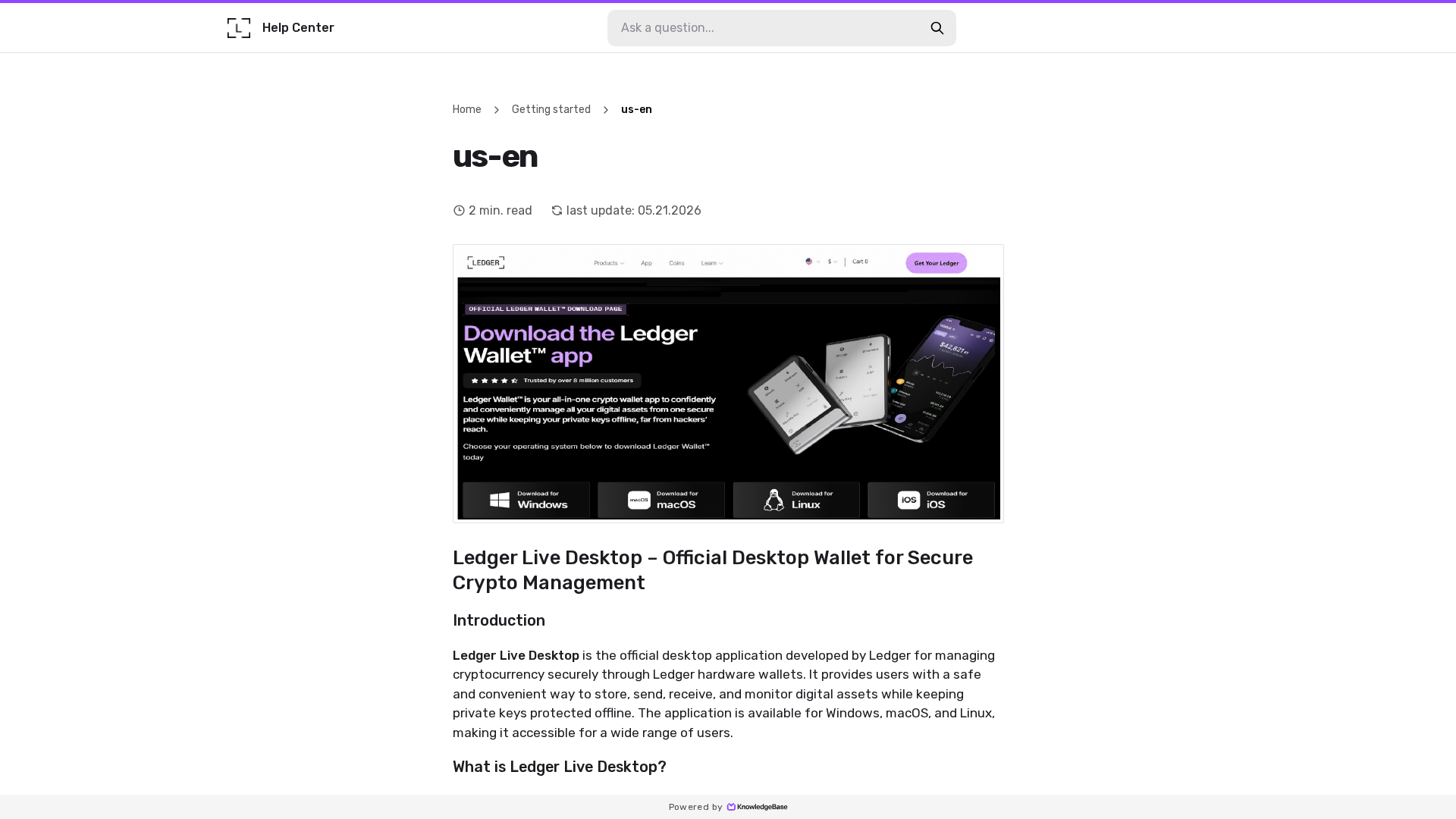Screenshot of ldgre-homepage.kb.help