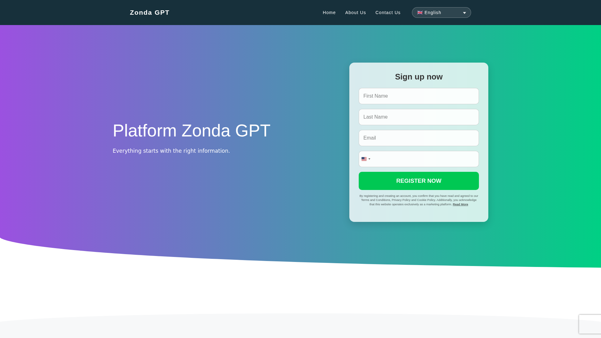 Screenshot of zondagpt.com
