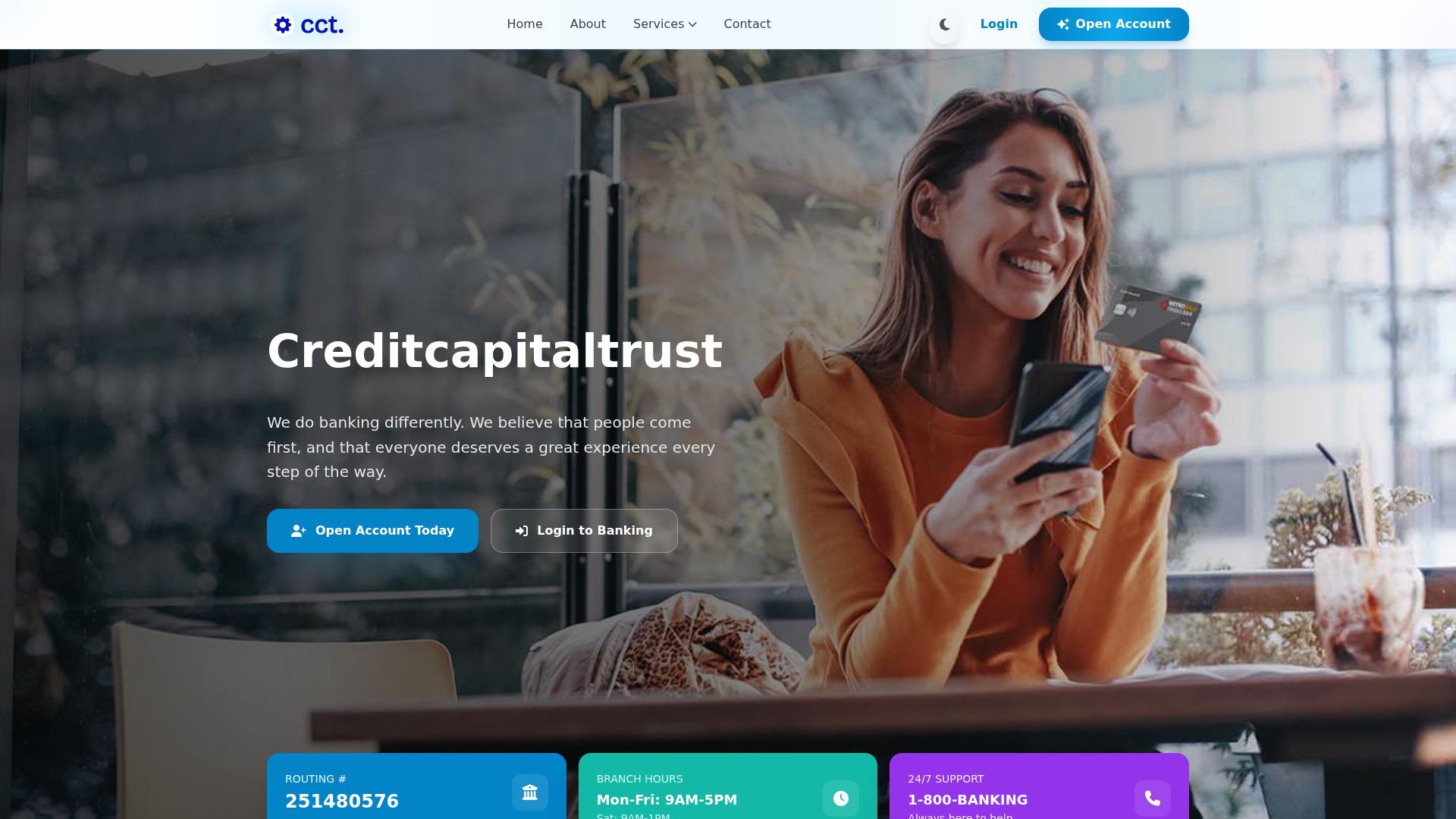 Screenshot of creditcapitaltrust.com