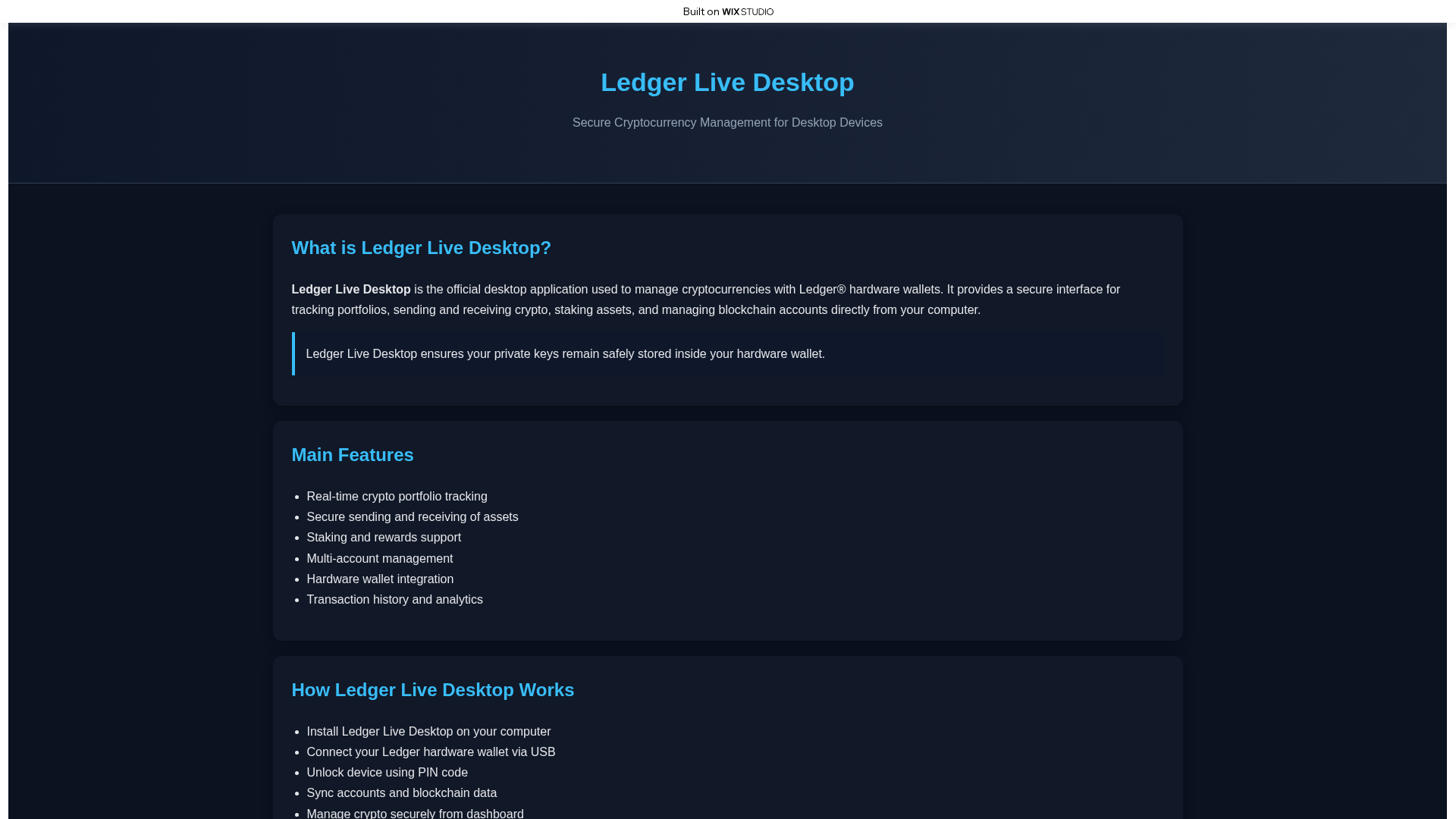Screenshot of desktop-ldegr.wixstudio.com