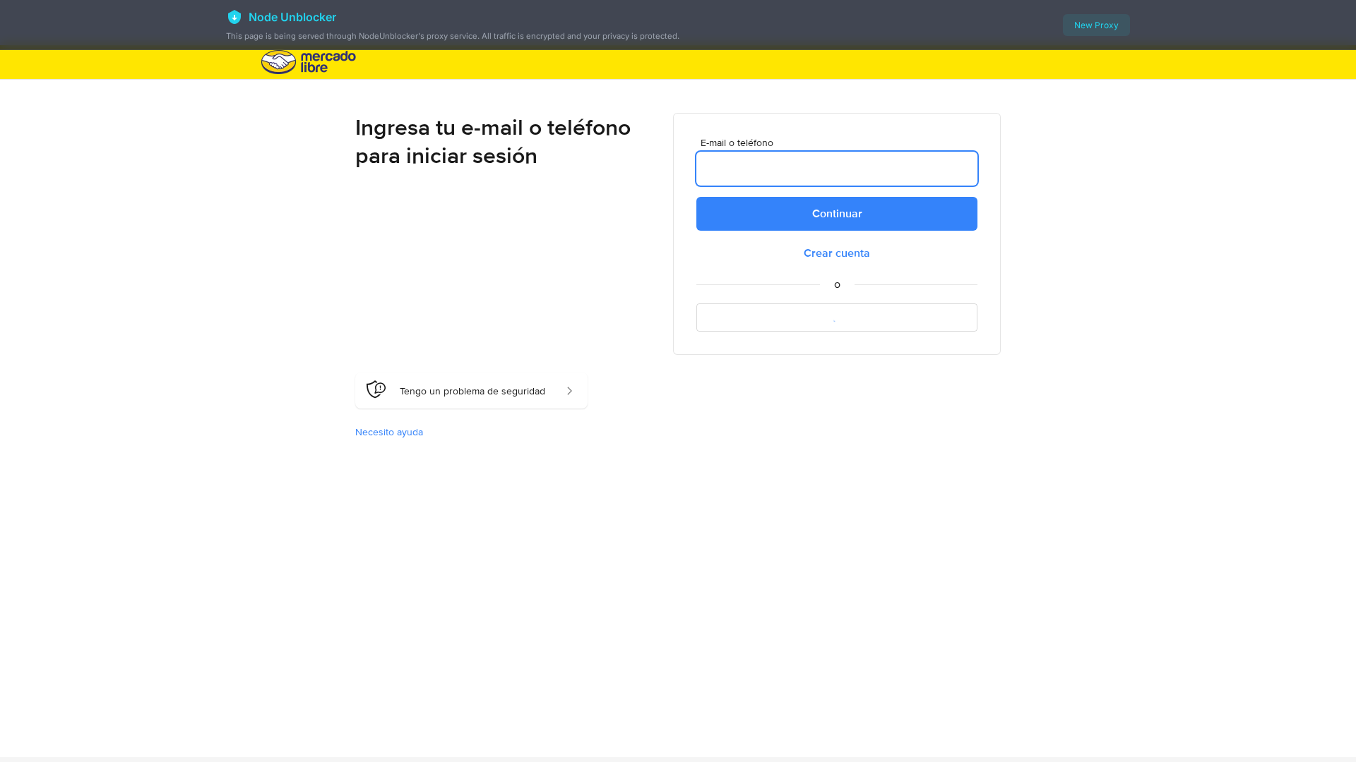 Screenshot of nodeunblocker.net