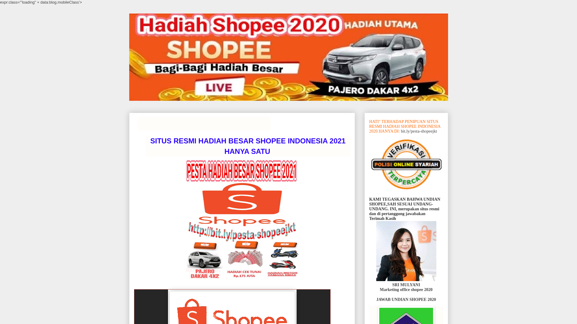 Screenshot of pestashopee-jkt.blogspot.com