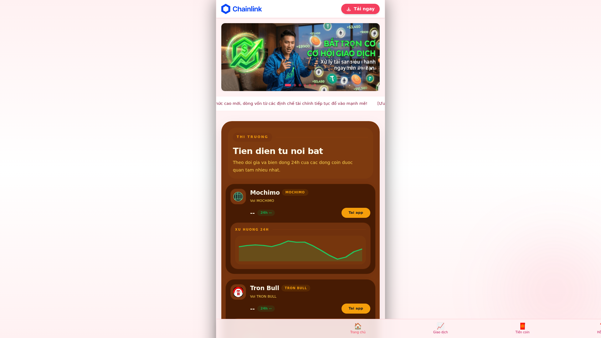 Screenshot of chainlinkcoin.net