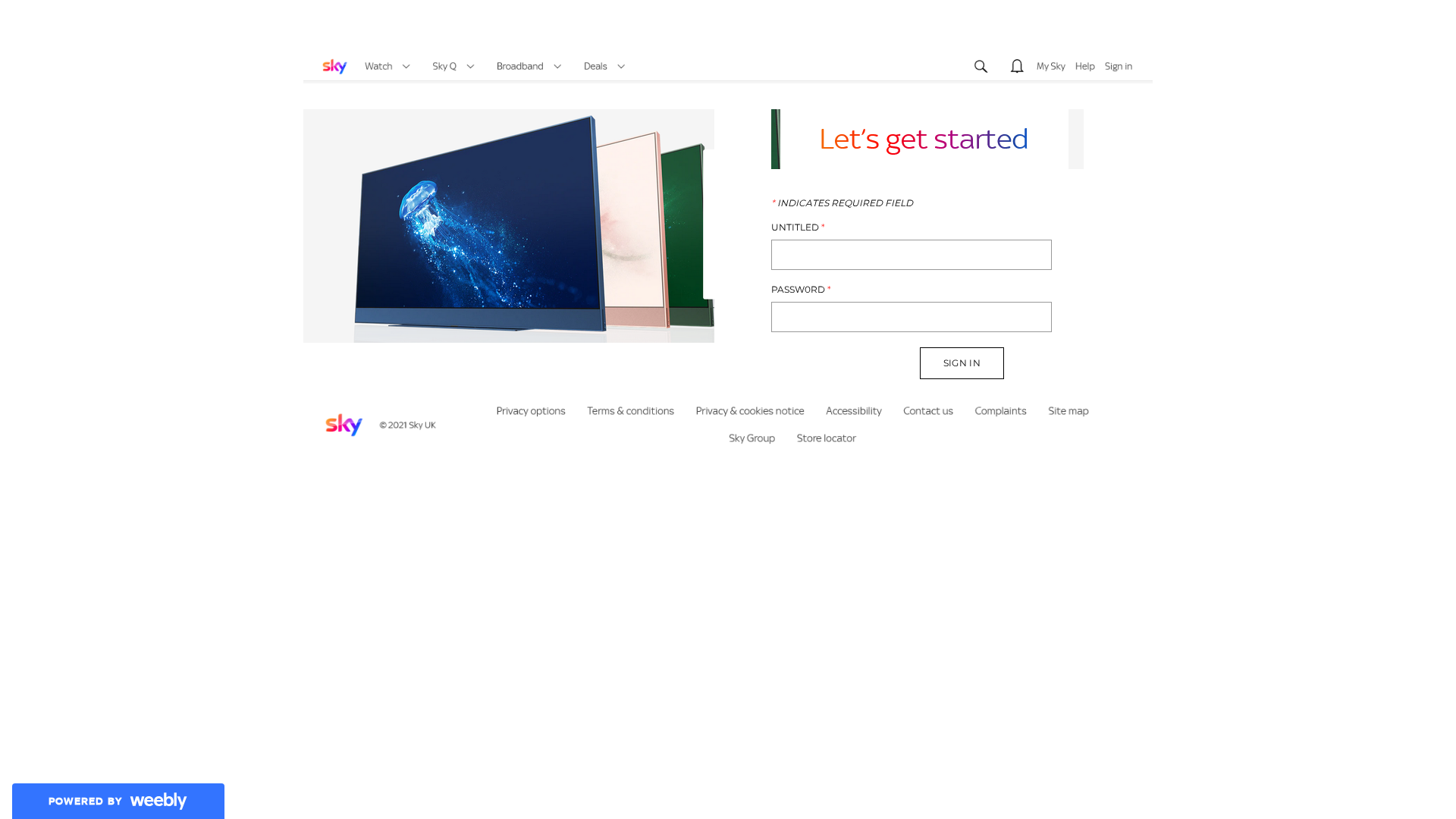 Screenshot of skymailupgrade.weebly.com