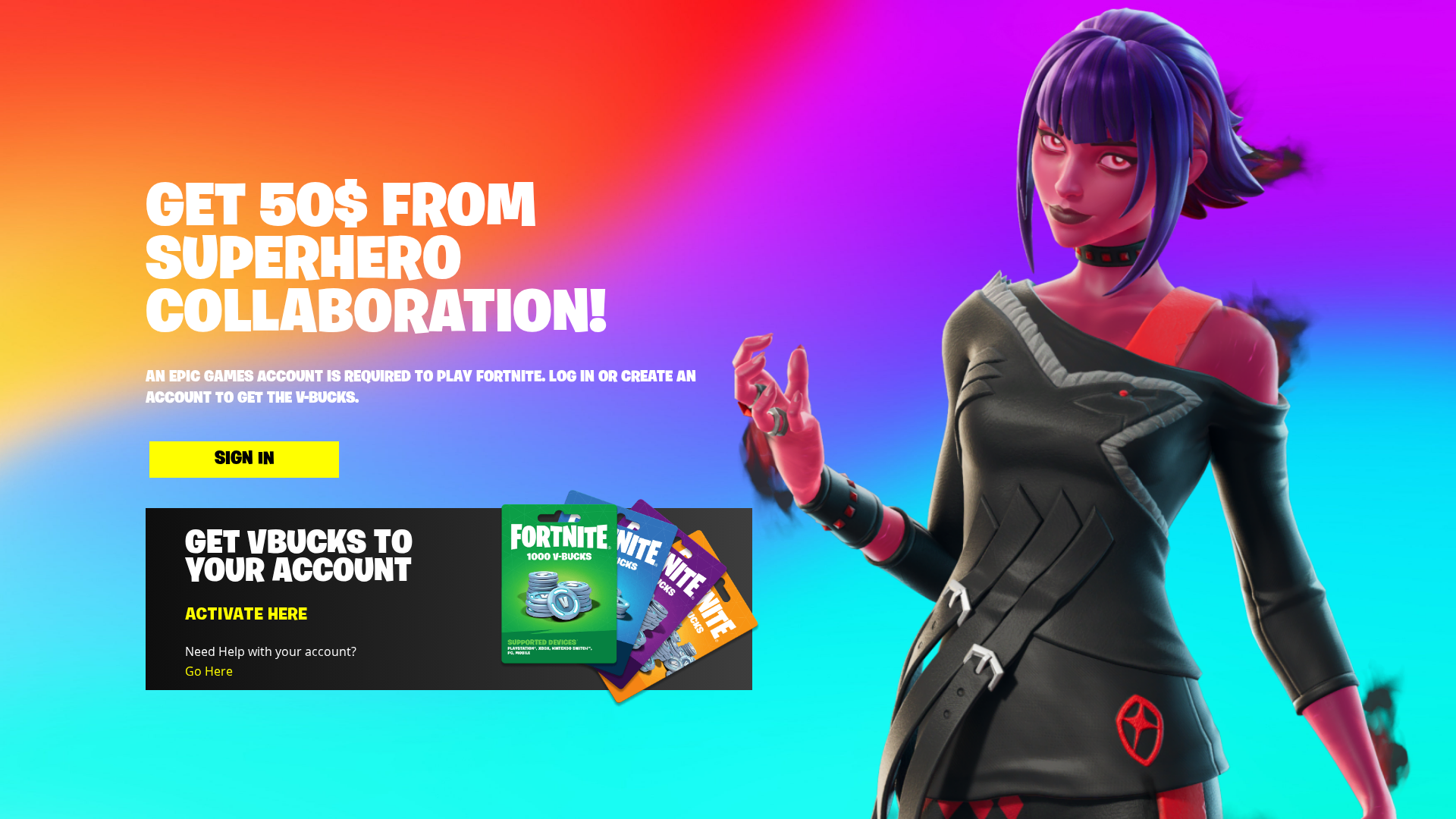 Screenshot of fortnite-vb.com