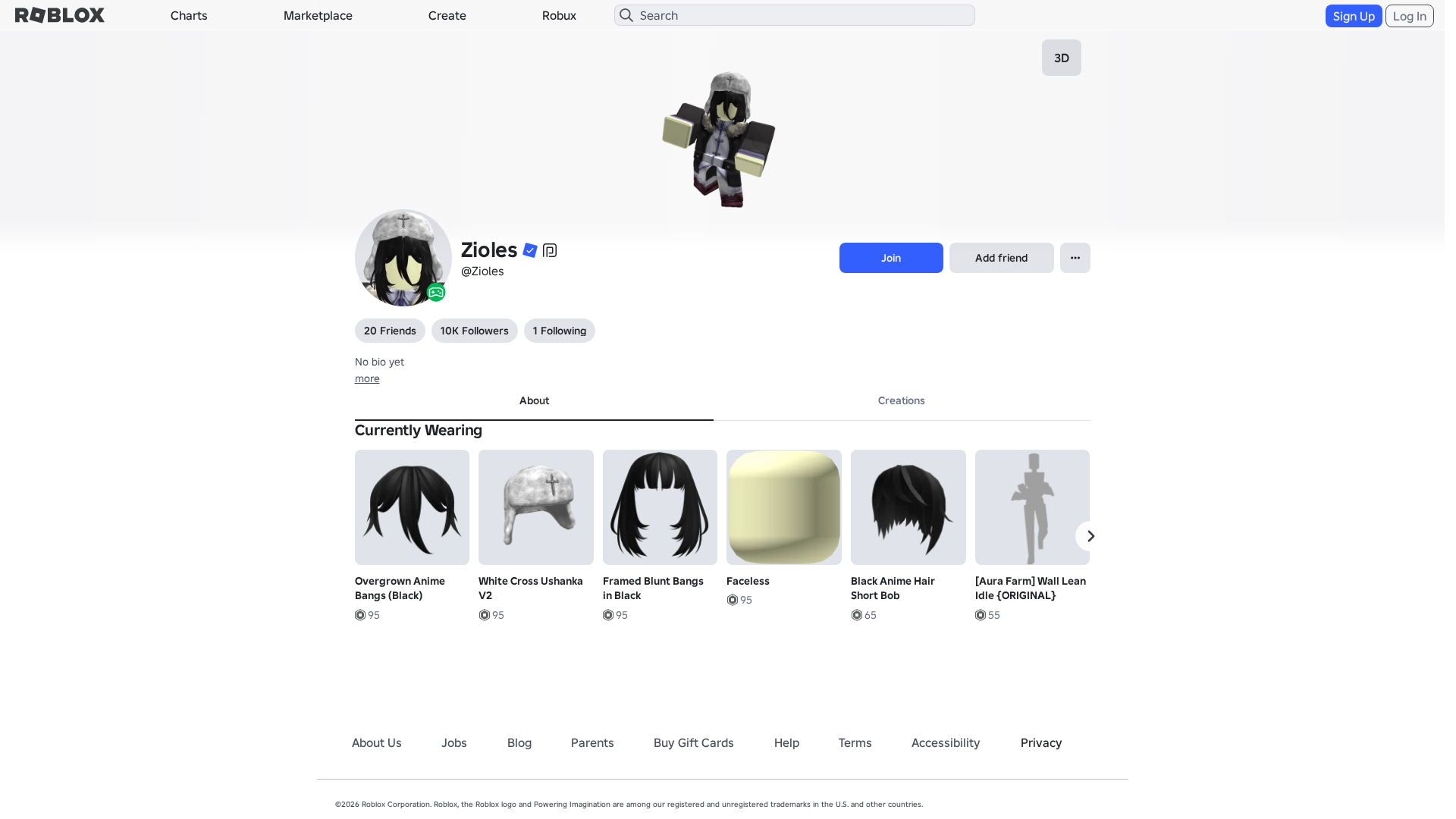 Screenshot of www.roblox.com.ml