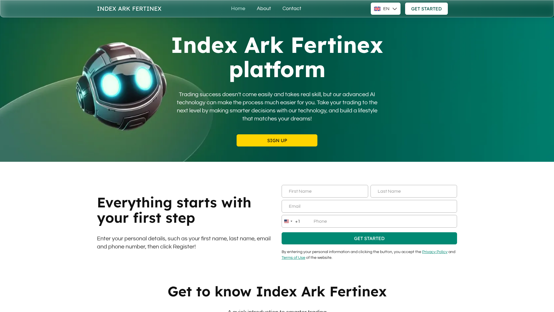 Screenshot of indexarkfertinex.live