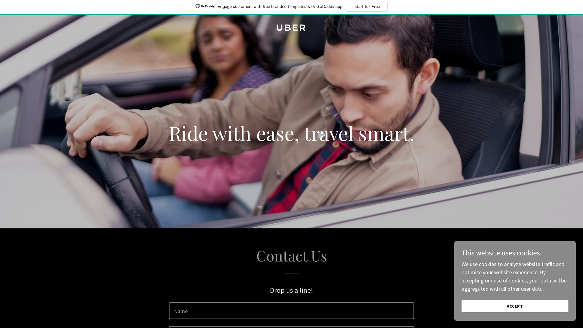 Screenshot of theuber.com.au