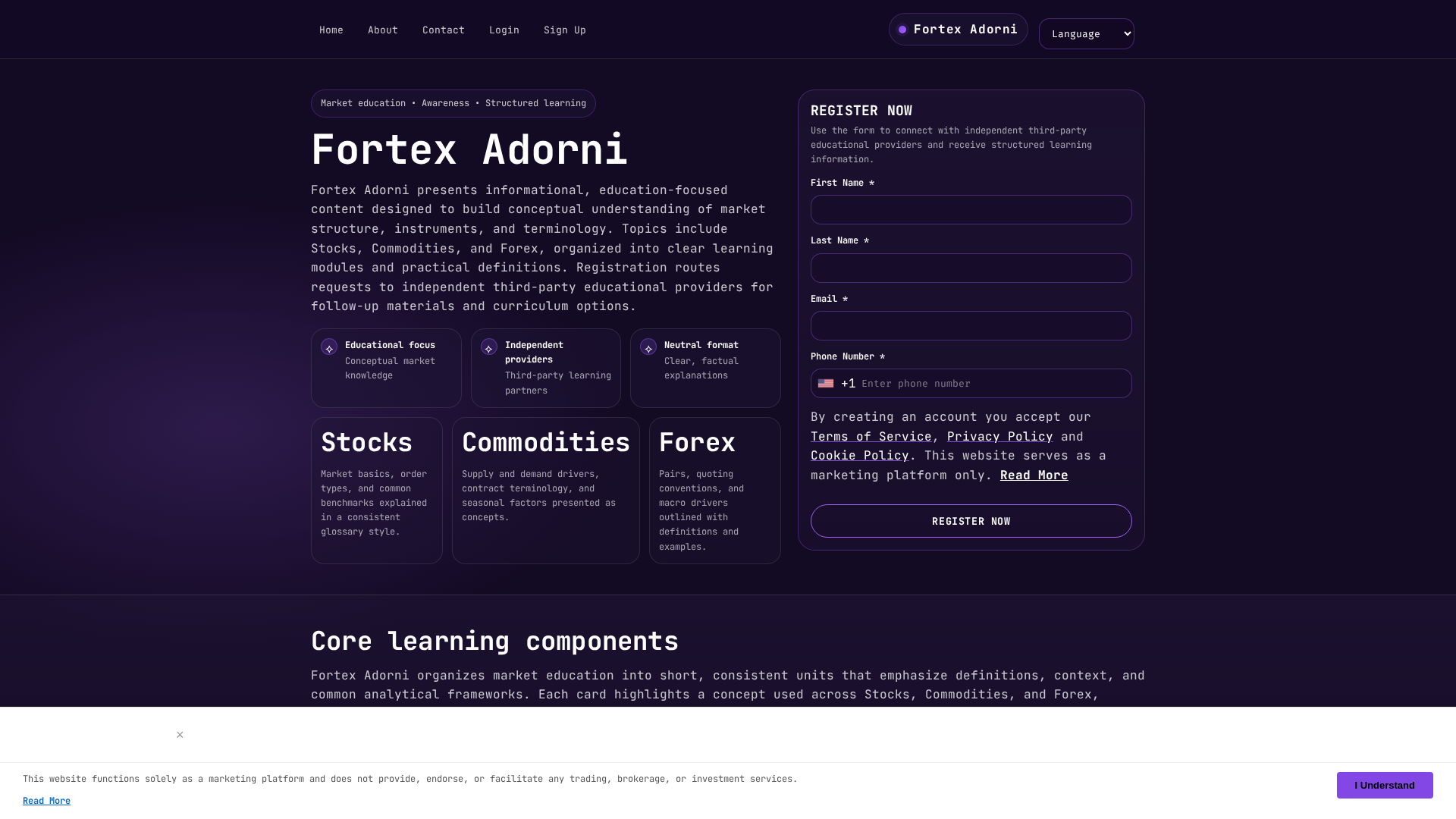 Screenshot of fortexadorni.digital
