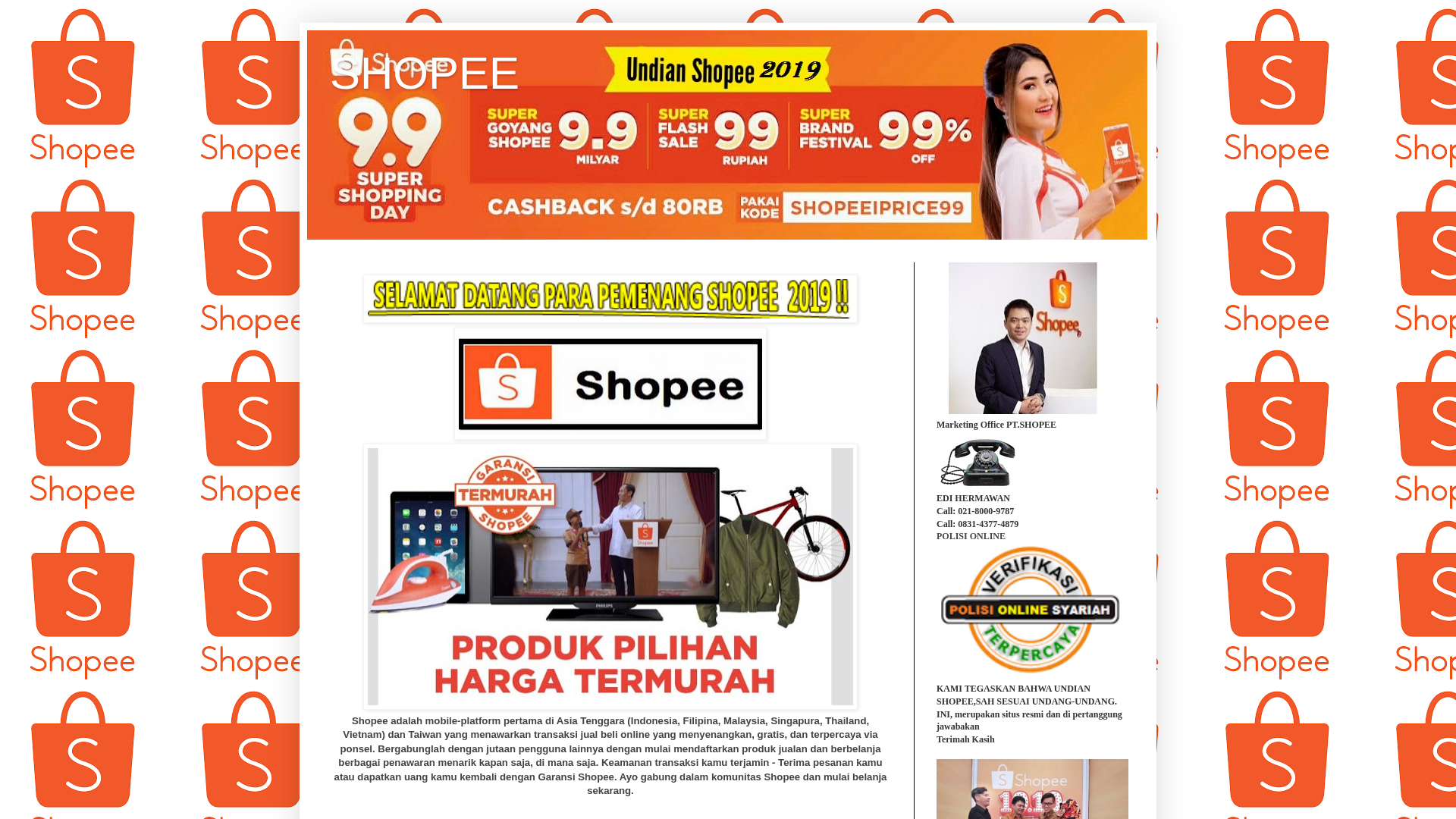 Screenshot of www.ptshopee879.blogspot.com