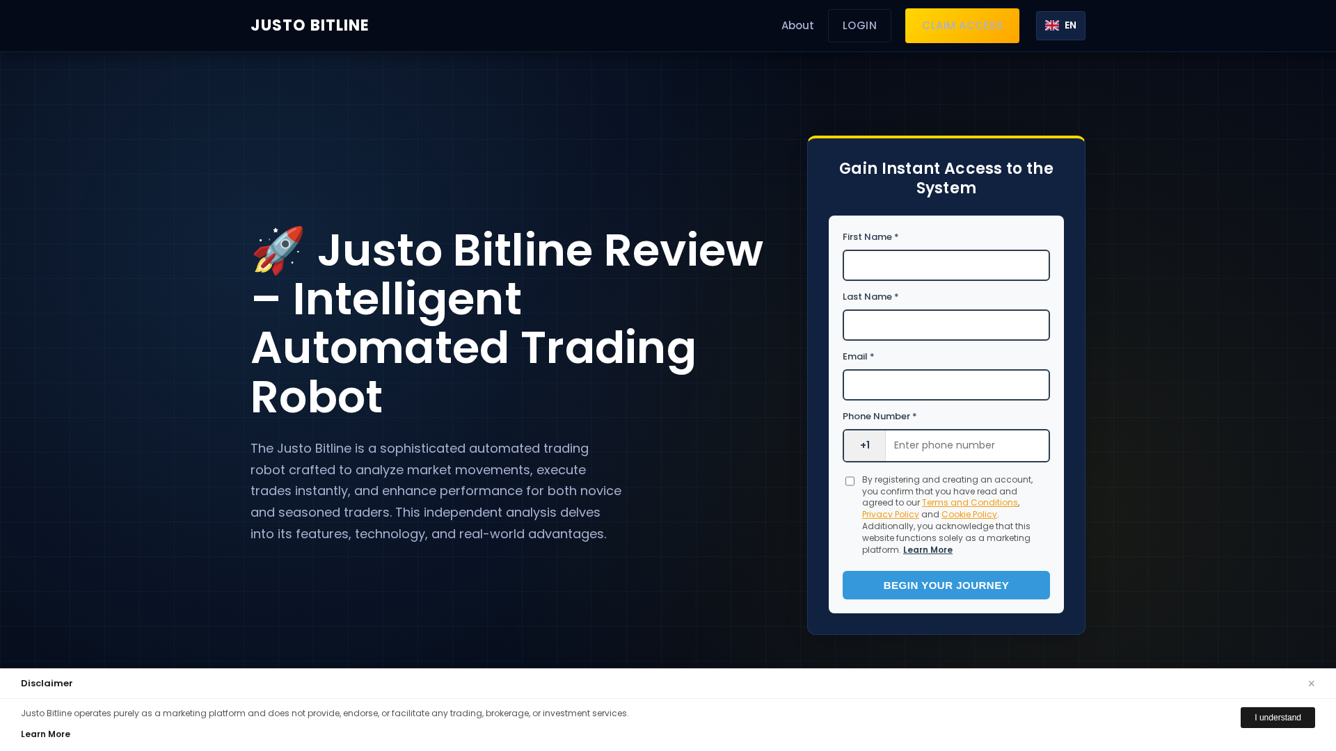 Screenshot of justo-bitline-system.com