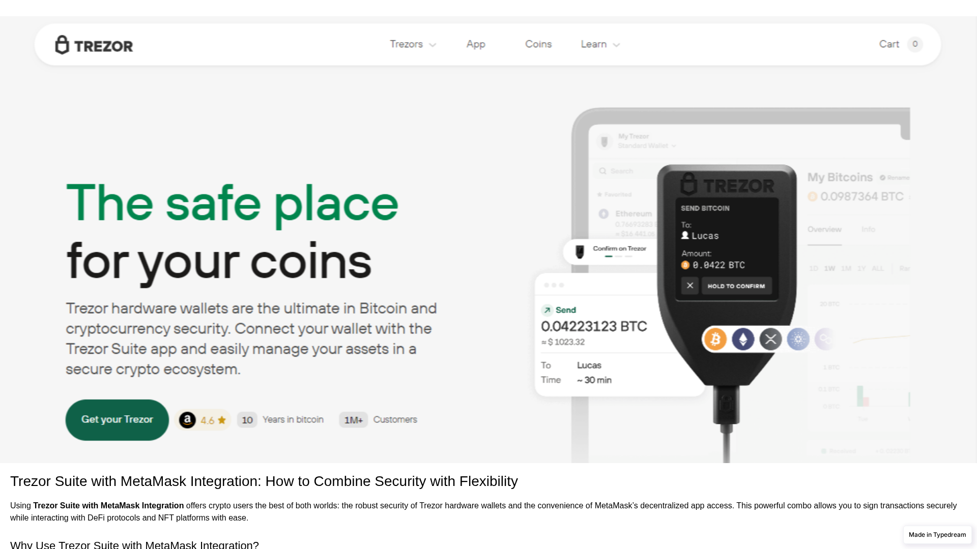 Screenshot of learn-suite-trezzr-us.typedream.app