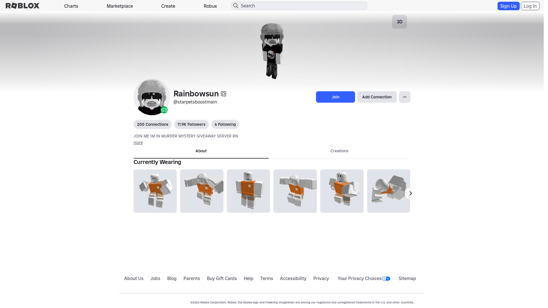 Screenshot of www.roblox.et