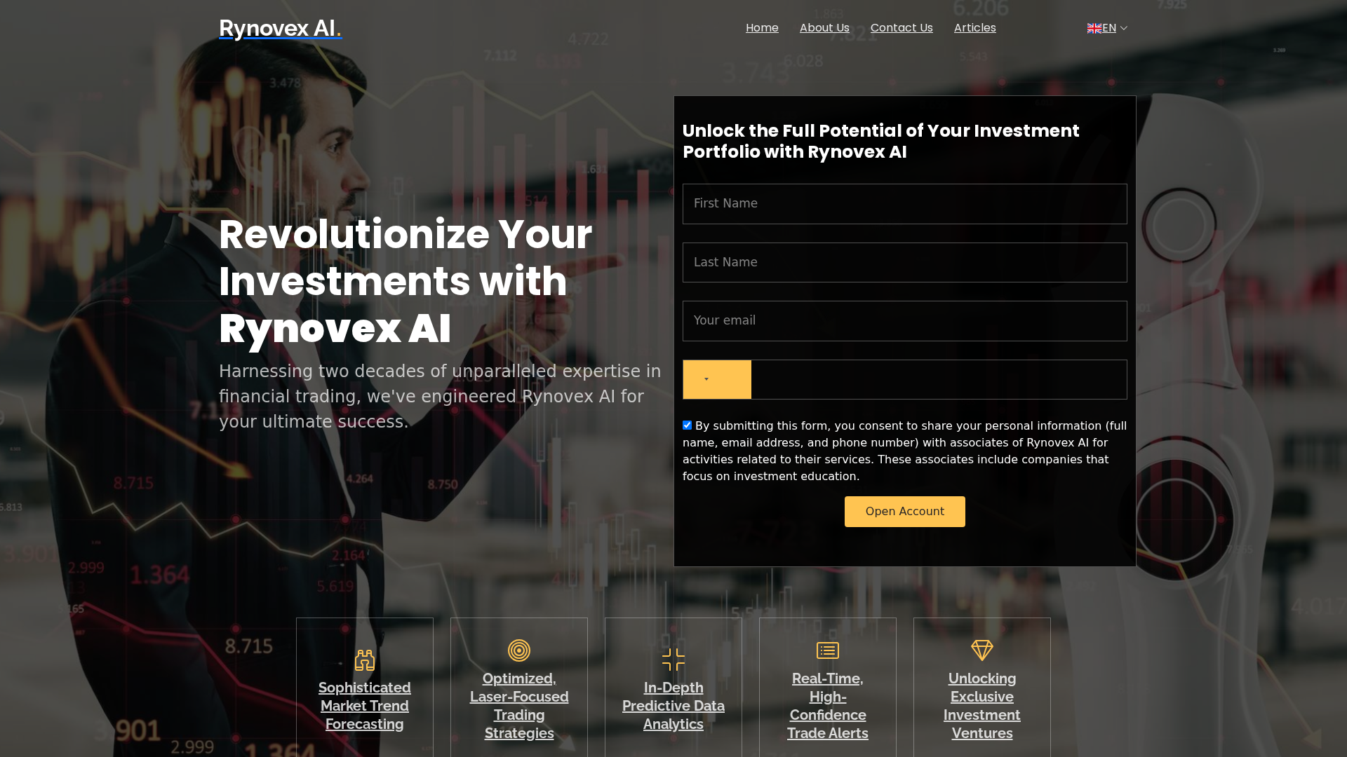 Screenshot of rynovexai.com