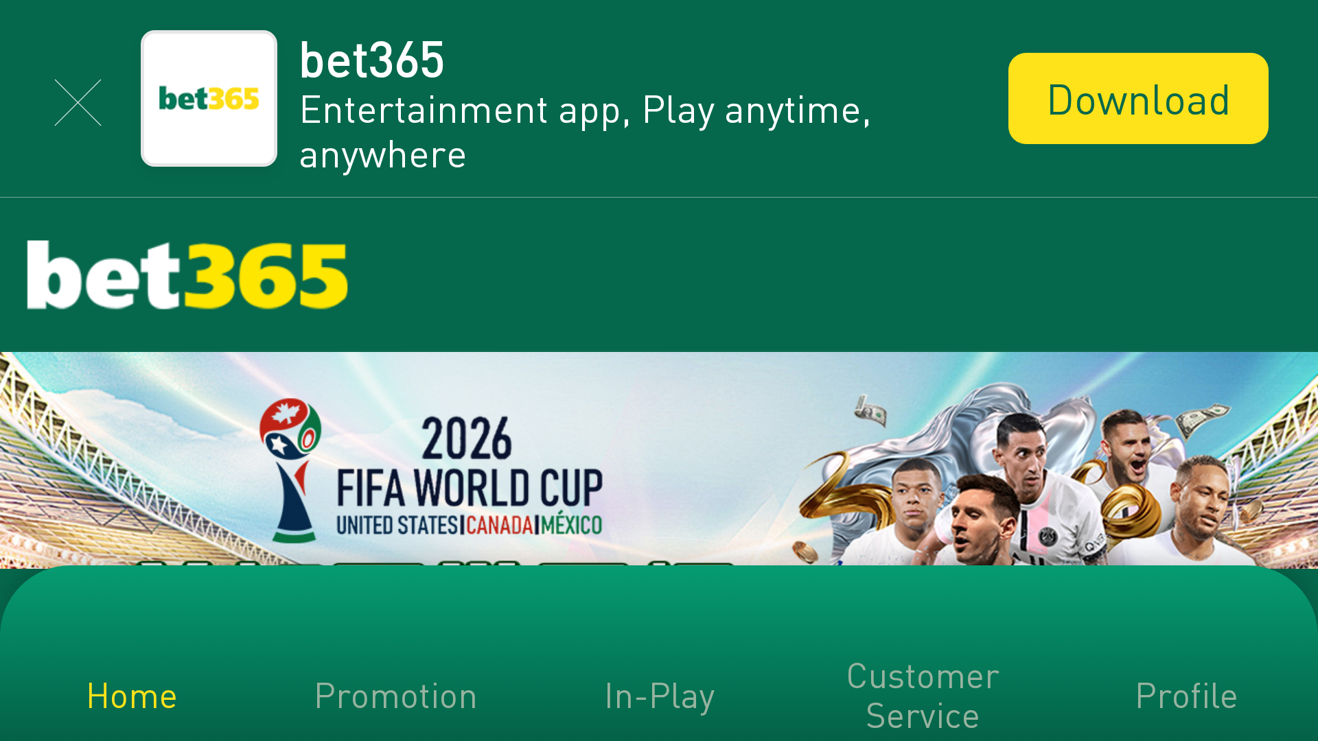 Screenshot of m.365bet002.com