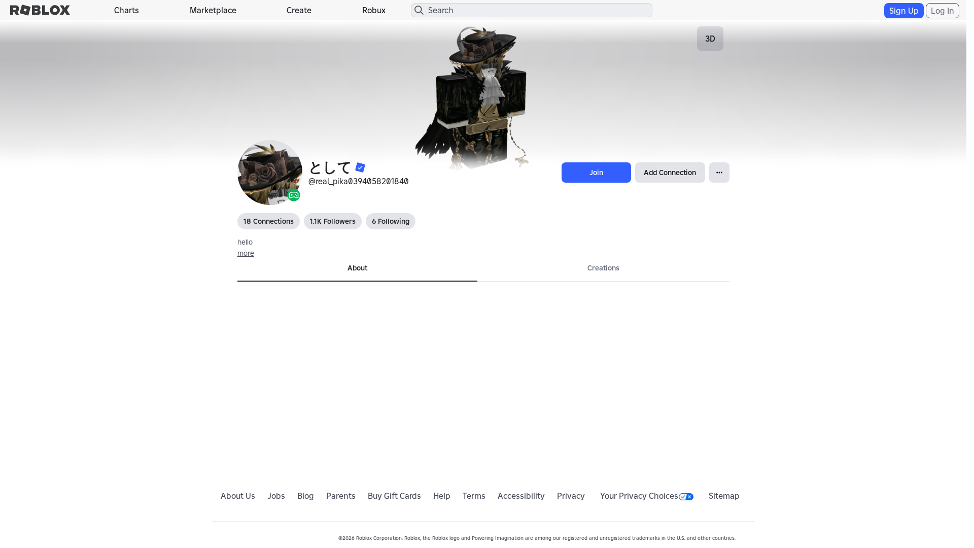 Screenshot of www.roblox.com.bi