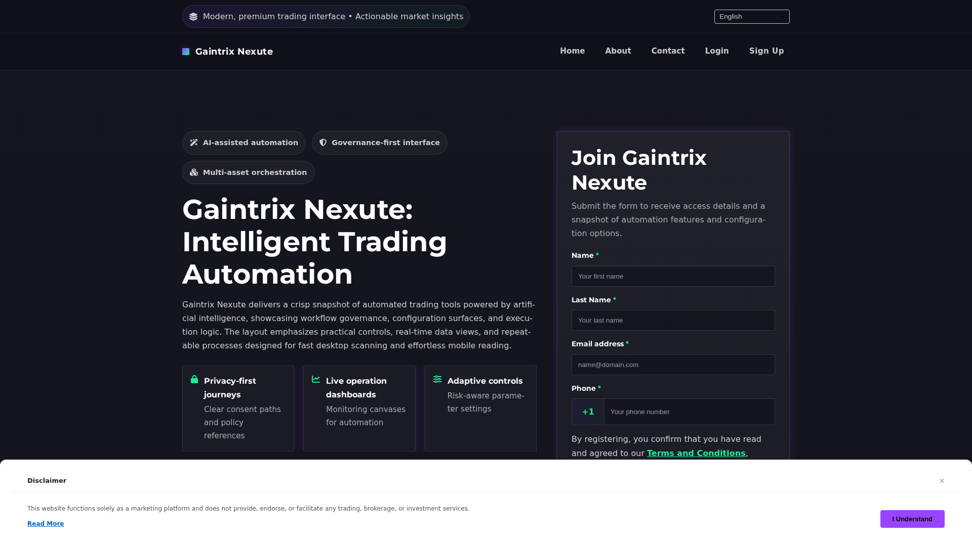 Screenshot of gaintrixnexute.shop