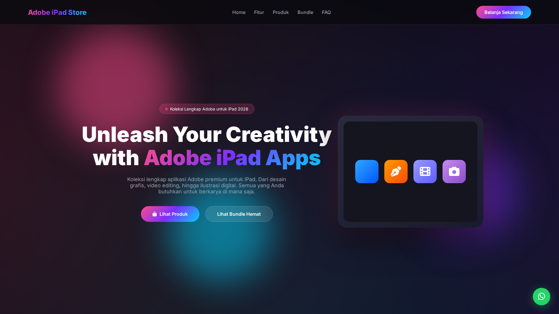 Screenshot of adobeipad.aribuy.net