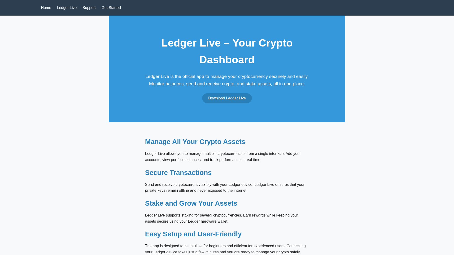 Screenshot of portal-led-ger-live.pages.dev