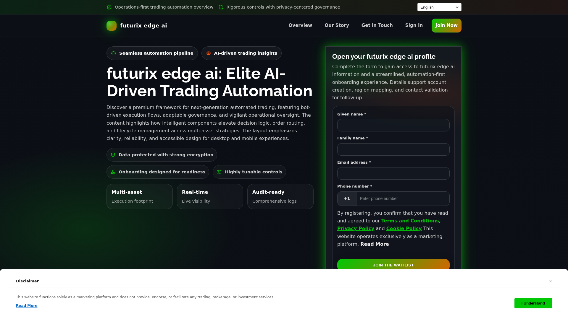 Screenshot of futurixedgeai.click