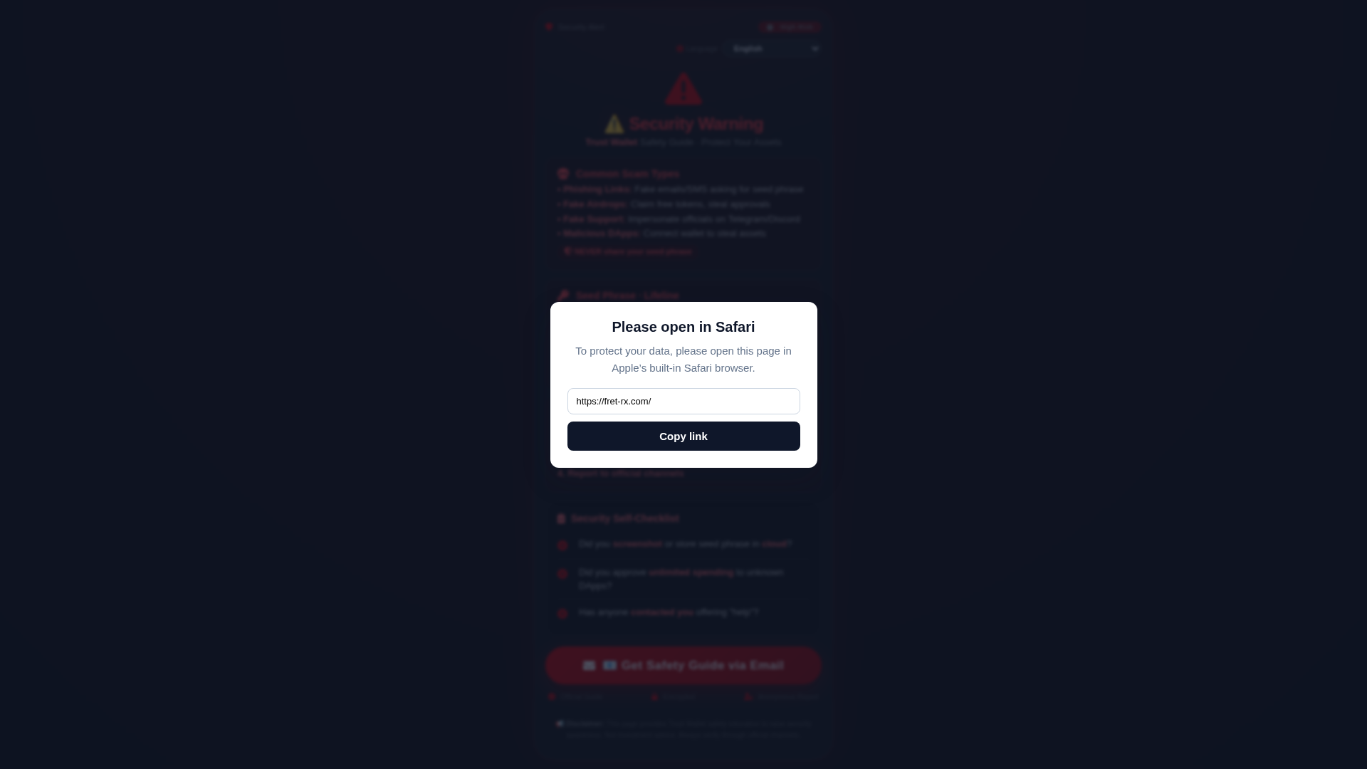 Screenshot of fret-rx.com