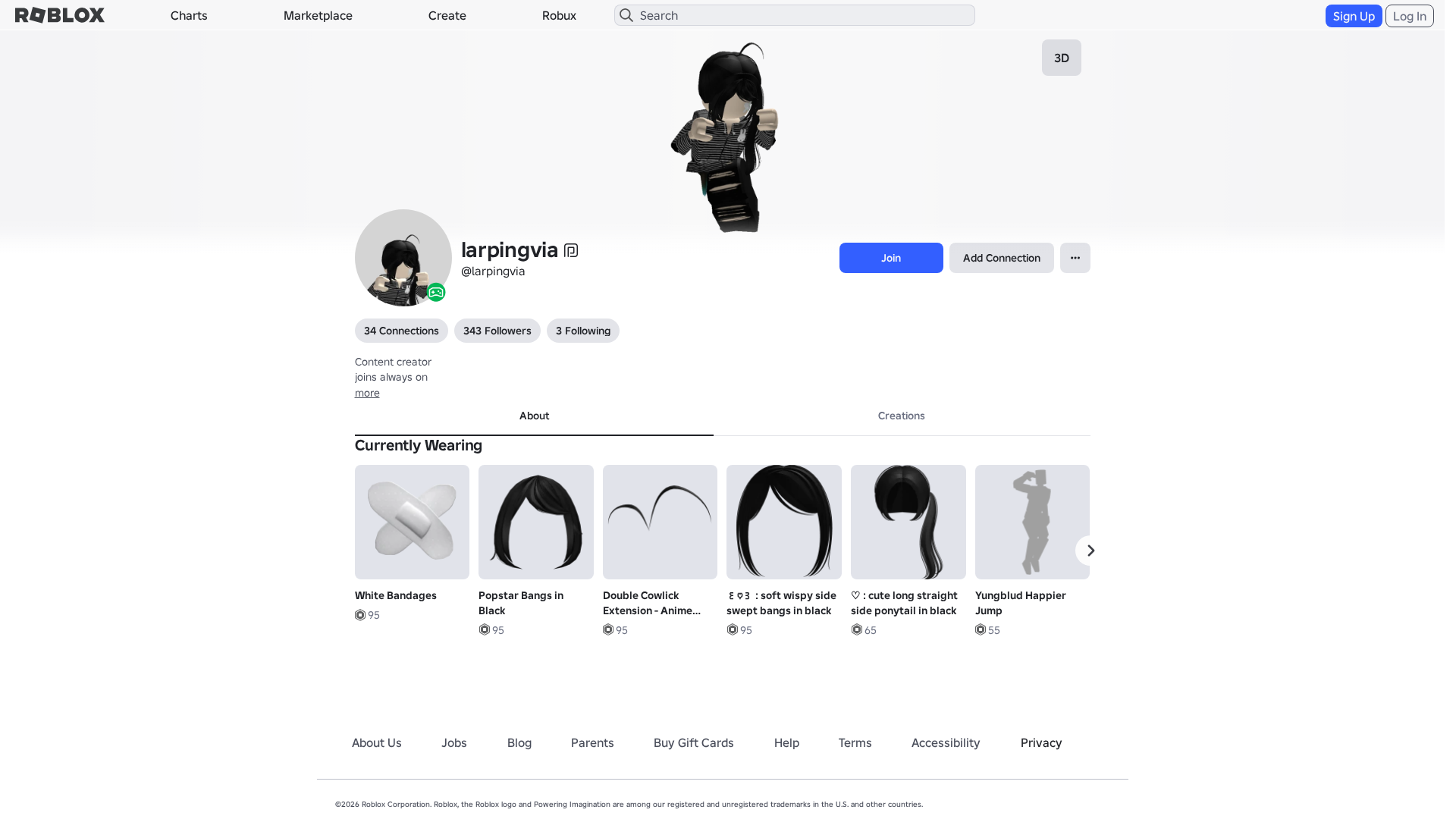Screenshot of www.roblox.com.ml